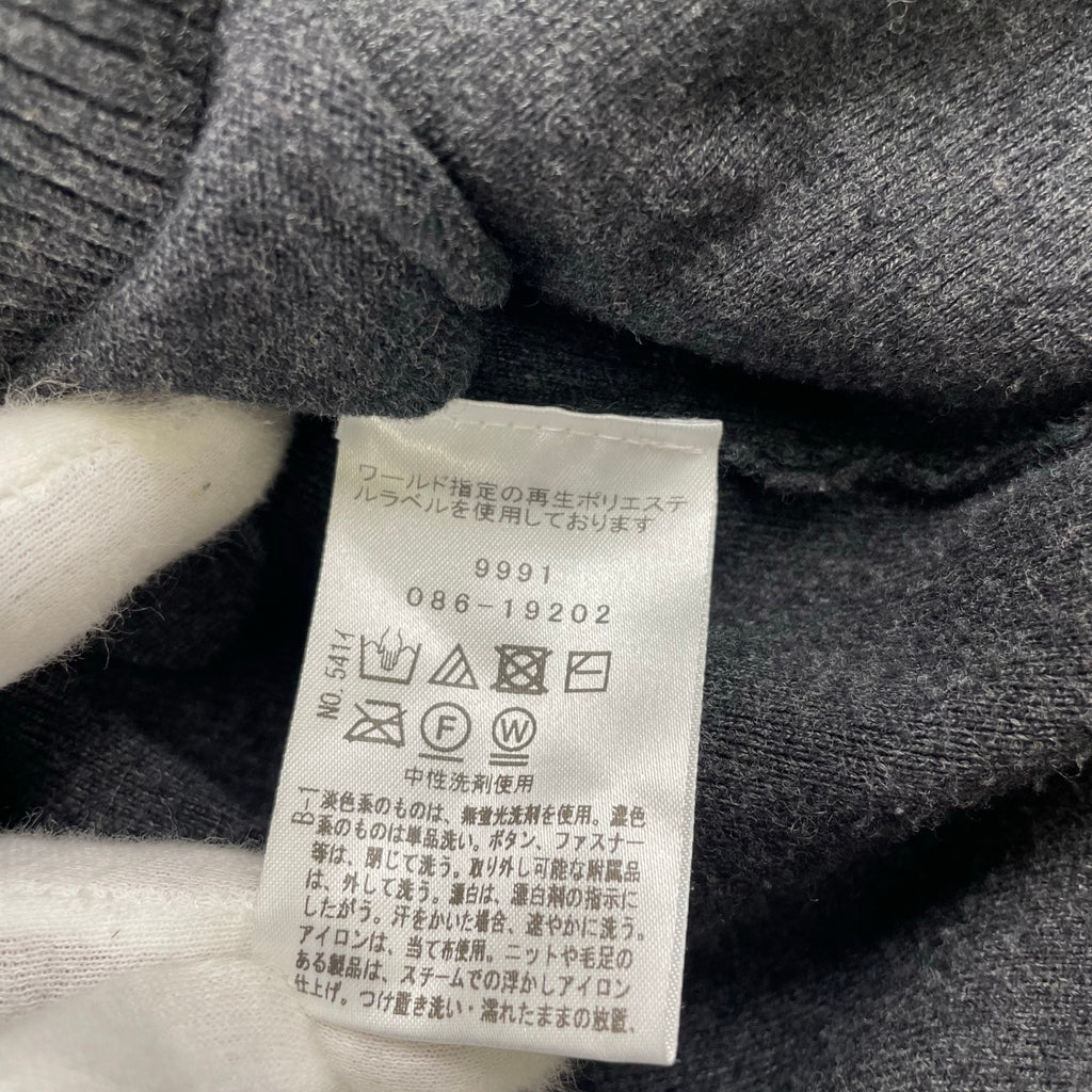 DRESSTERIOR ドレステリア / コットンカシミヤ スムースカーディガン グレー Safari12月号掲載 参考定価：17,000+tax SIZE:S