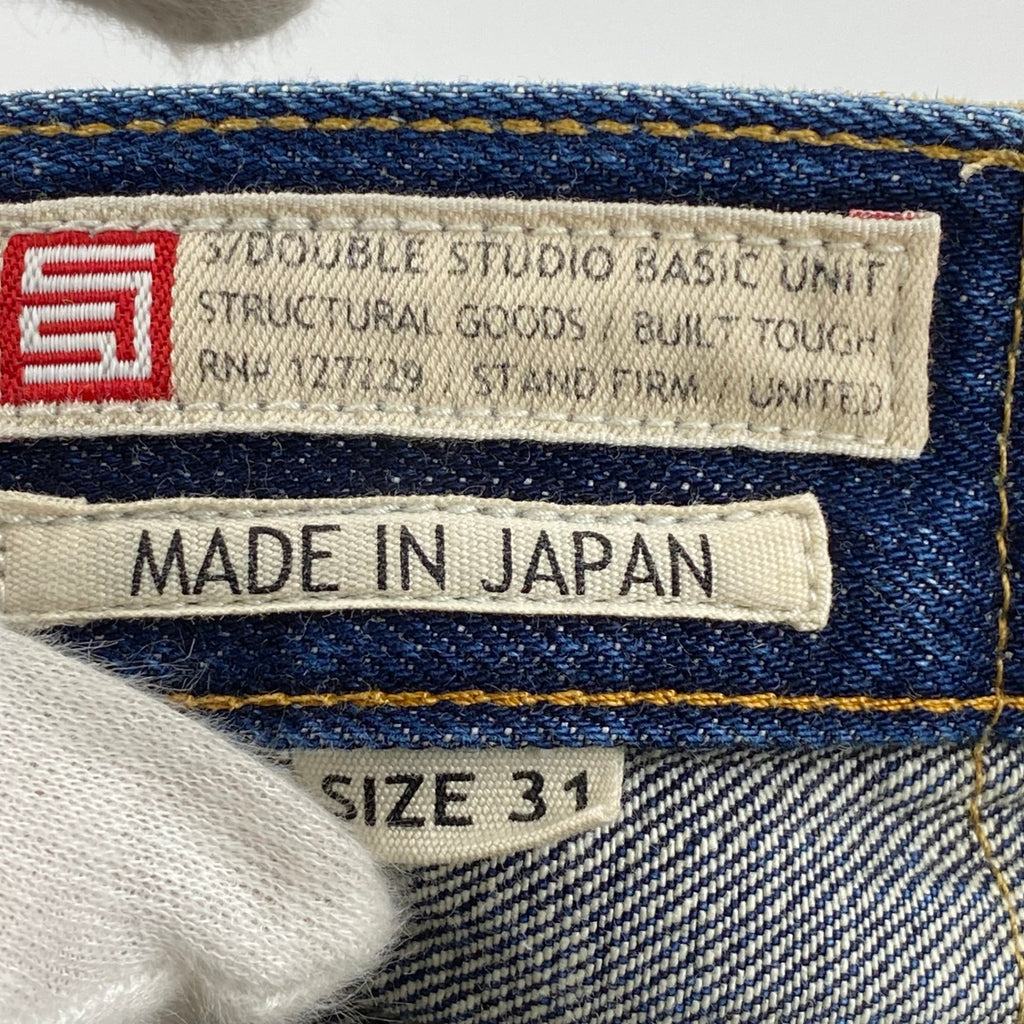 stussy ストゥーシー S/DOUBLE エスダブル / デニムパンツ PATTERN No.1 日本製 赤耳 SIZE：W31