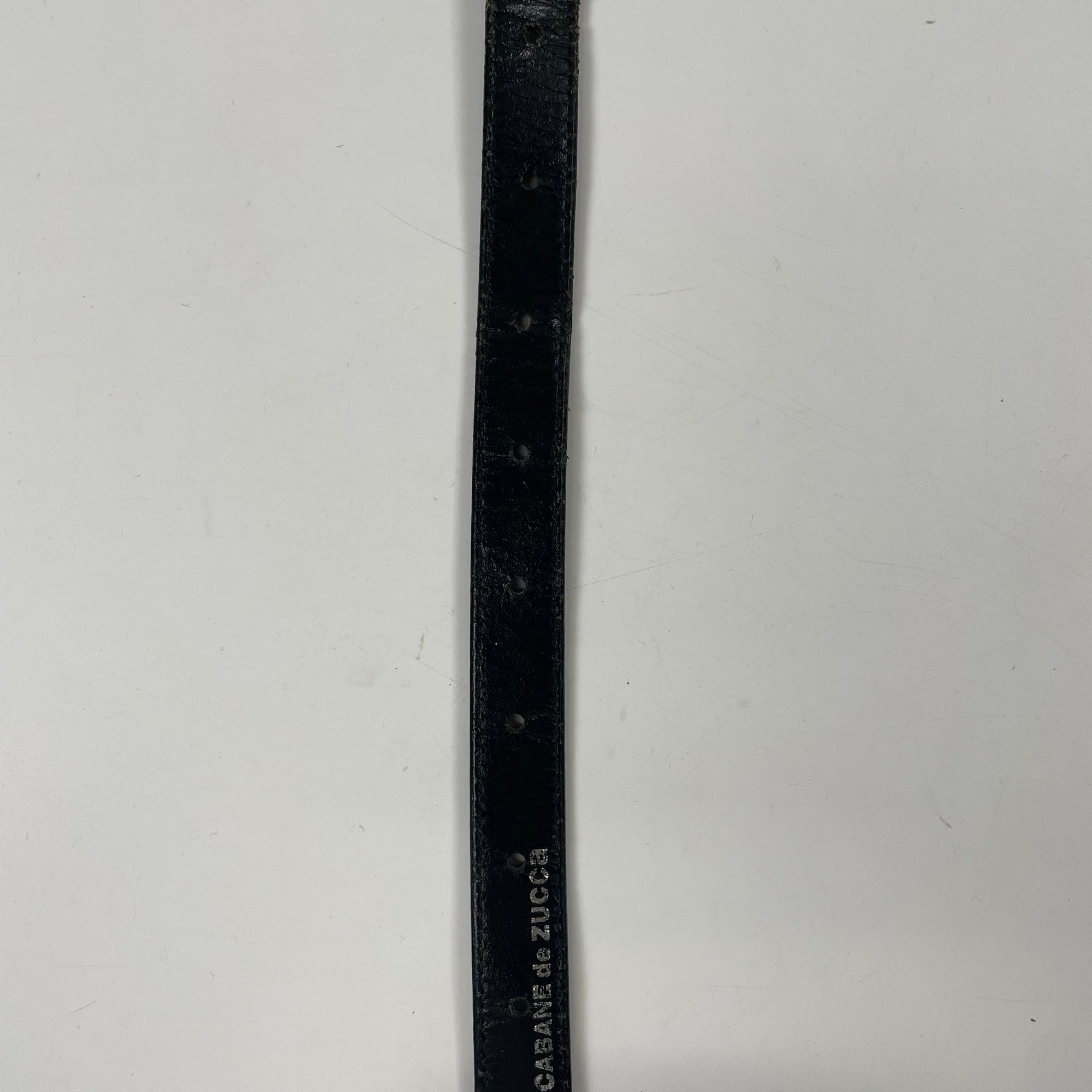 CABANE de ZUCCA / リングスタッズ レザーベルト 全長:約117.5cm