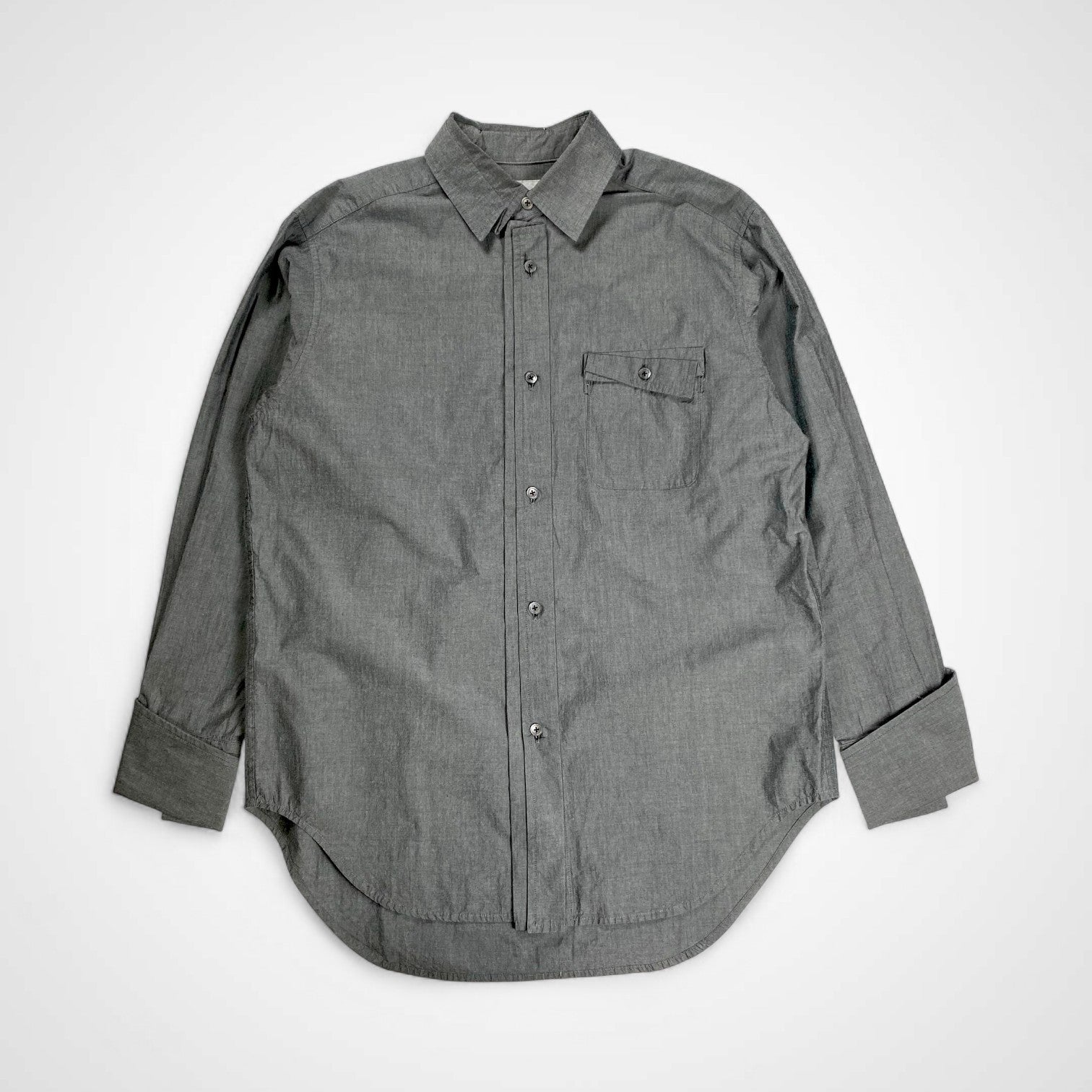 FLUSS フルス / イレギュラーディテール シャツ 参考定価：40,000程度 SIZE:1(M程度)