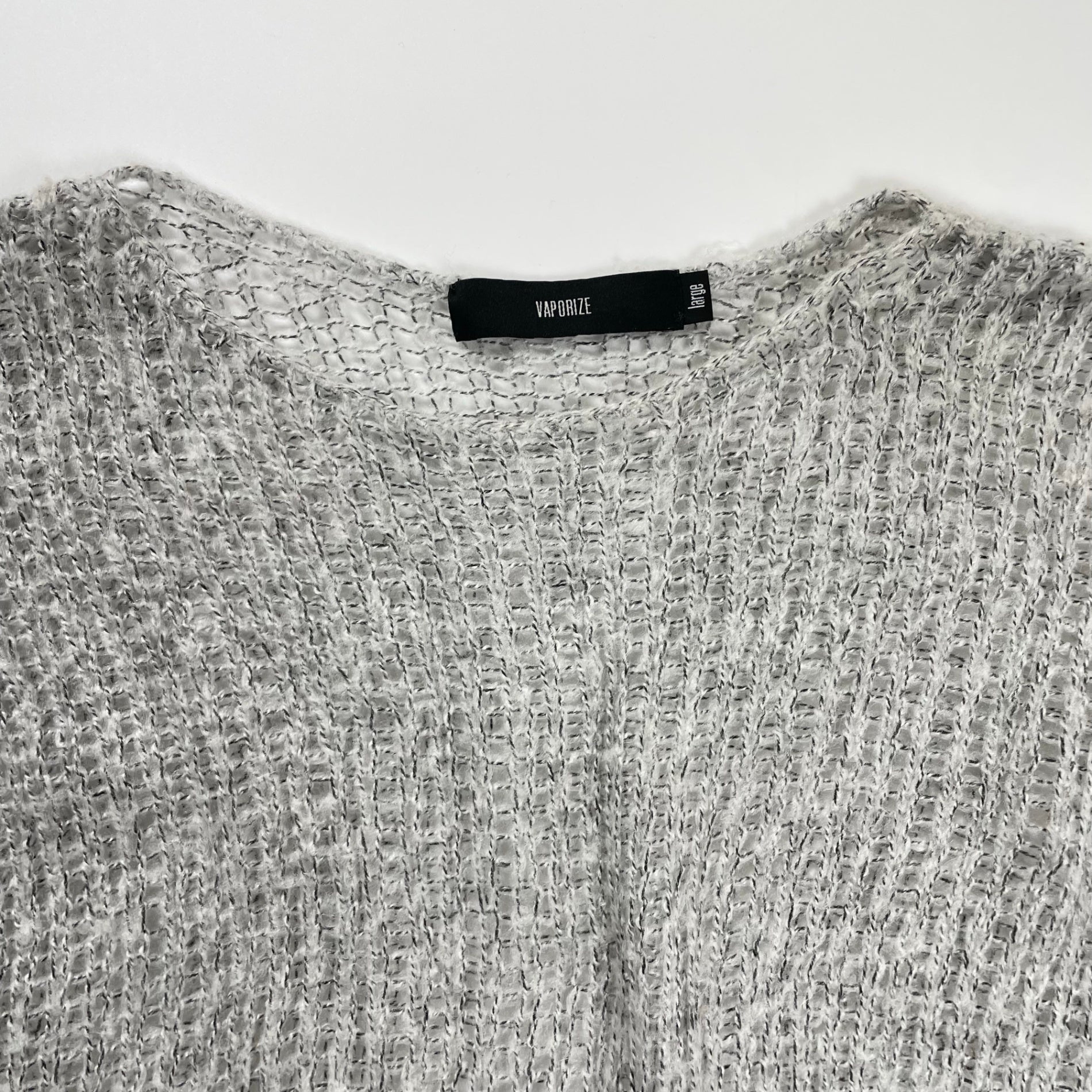 VAPORIZE ヴェイパライズ / Solid Net Knit ネットニット グレー  参考定価：14,000+tax SIZE:FREE