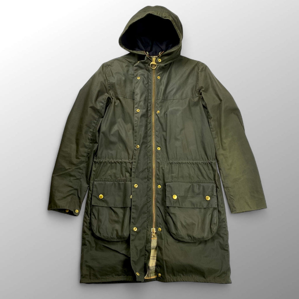 BARBOUR バブアー / LADIES WAX DURHAM オリーブ タータンチェック SIZE:38(M程度)