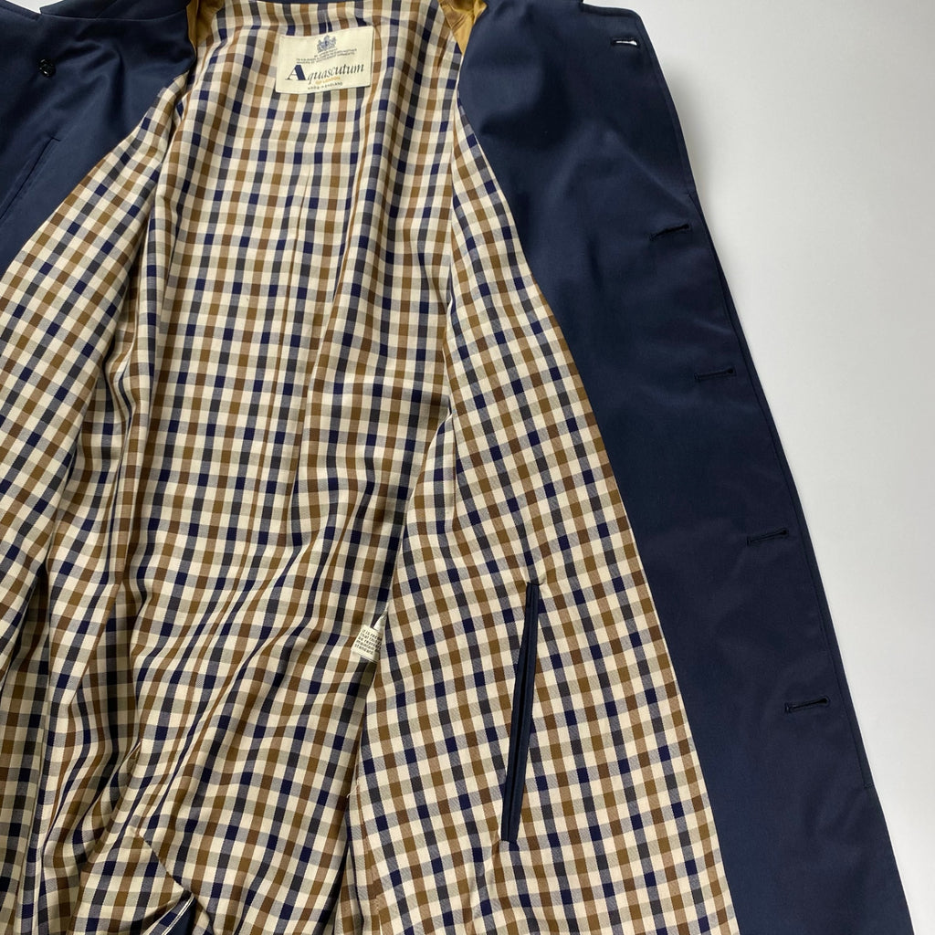 VINTAGE Aquascutum アクアスキュータム / 80s TRENCH COAT トレンチコート Aqua5生地 Dカン SIZE：36SHT(M程度)