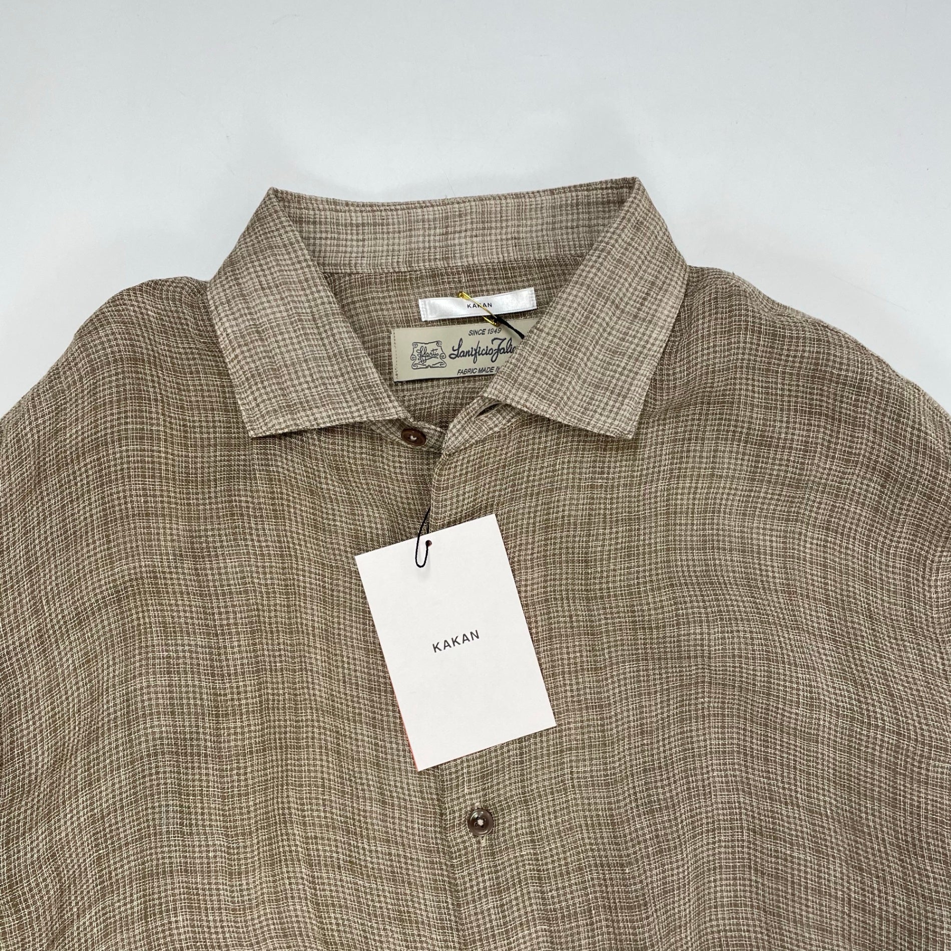 KAKAN / HORIZONTAL COLLAR SHIRT 未使用品 参考定価：52,000+tax SIZE:FREE