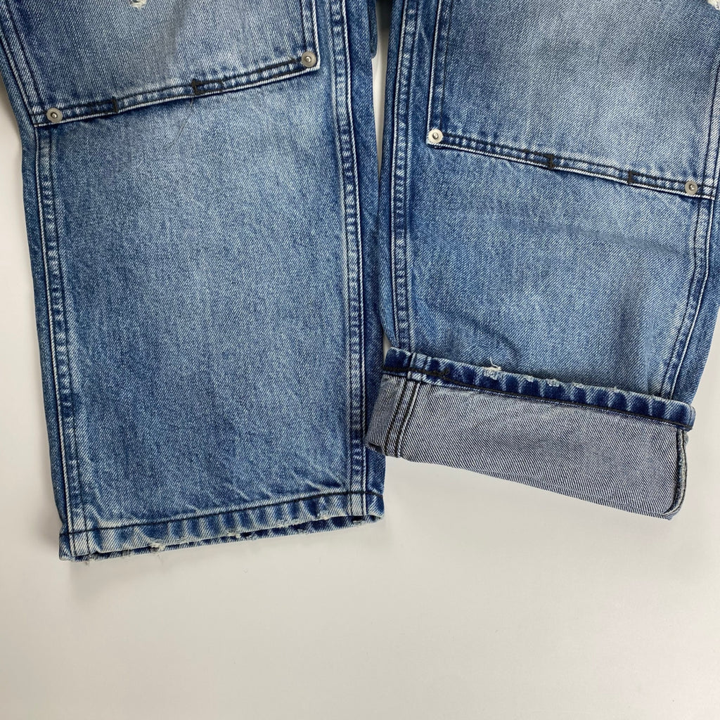 greatLAnd ORIGINAL / BAD BOY DOUBLE FRONT DENIM ダメージ デニムパンツ SIZE:L