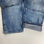 greatLAnd ORIGINAL / BAD BOY DOUBLE FRONT DENIM ダメージ デニムパンツ SIZE:L