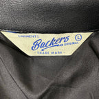 Backers / フェイクレザー ジップアップジャケット SIZE:L