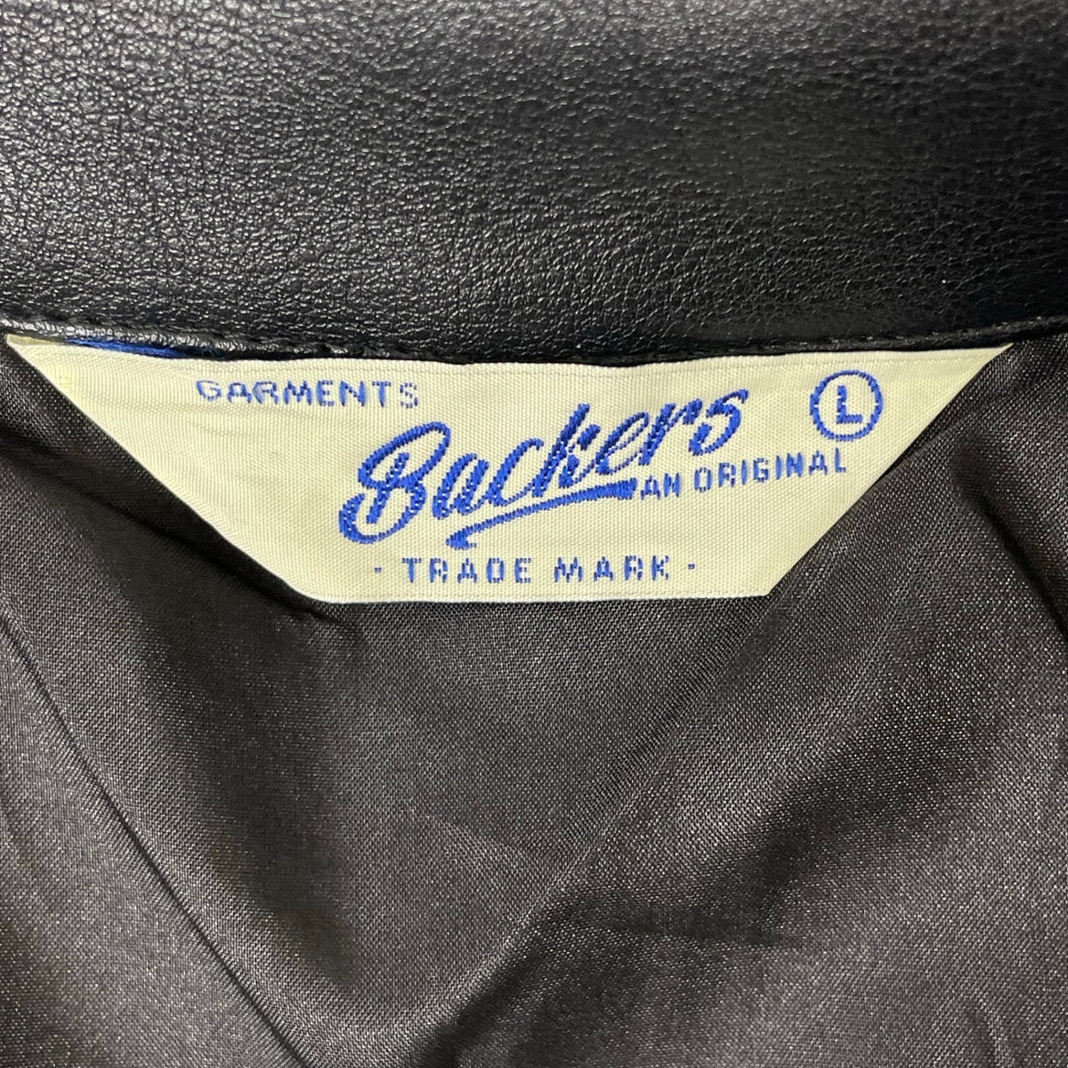 Backers / フェイクレザー ジップアップジャケット SIZE:L