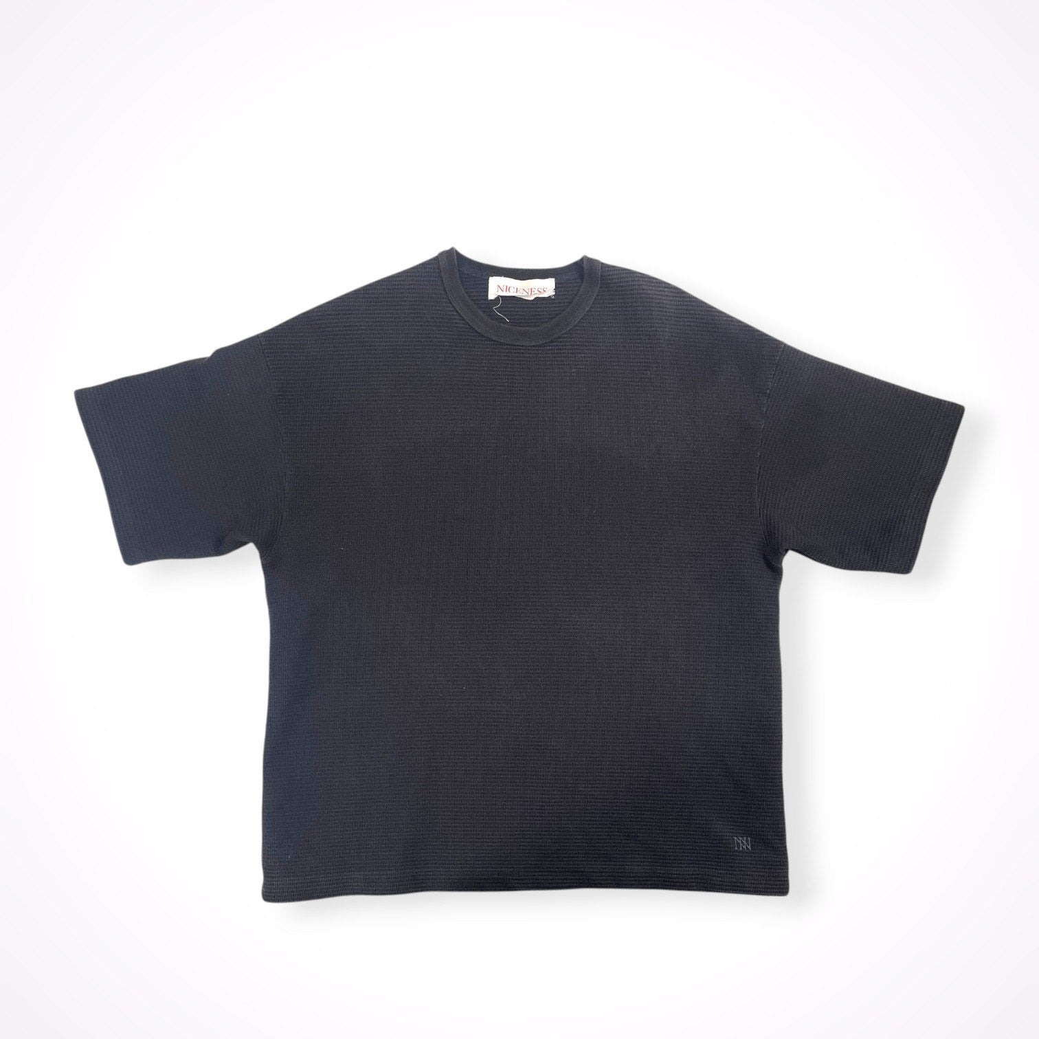 NICENESS / MORRIS ウーブンワッフルTシャツ SIZE:M