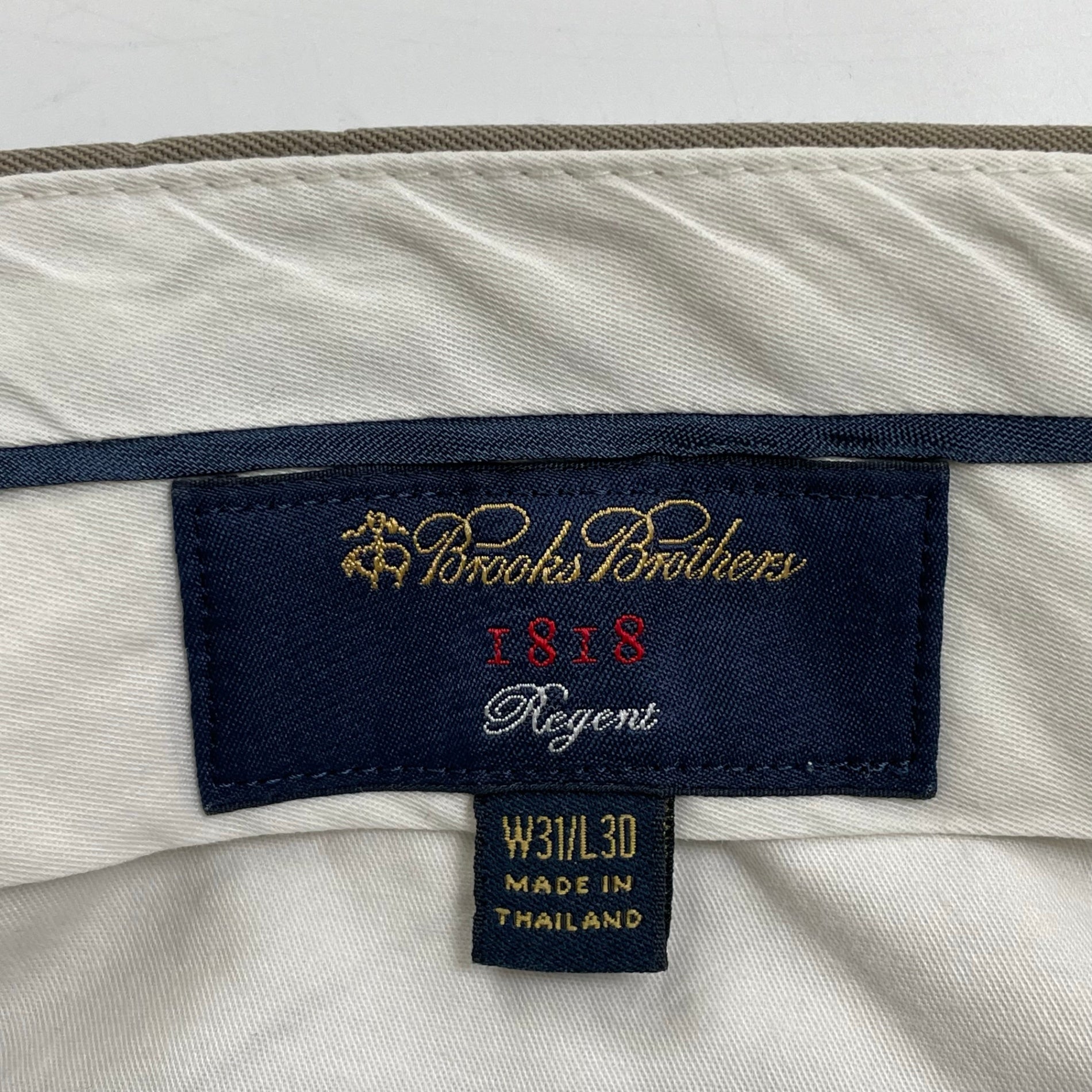 Brooks Brothers 1818 REGENT ブルックスブラザーズ / ウールギャバ 1タックスラックス SIZE：W31 L30