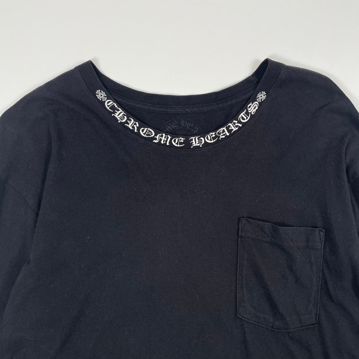 CHROME HEARTS / NECK LOGO ロングスリーブTシャツ 国内代理店付 SIZE:L