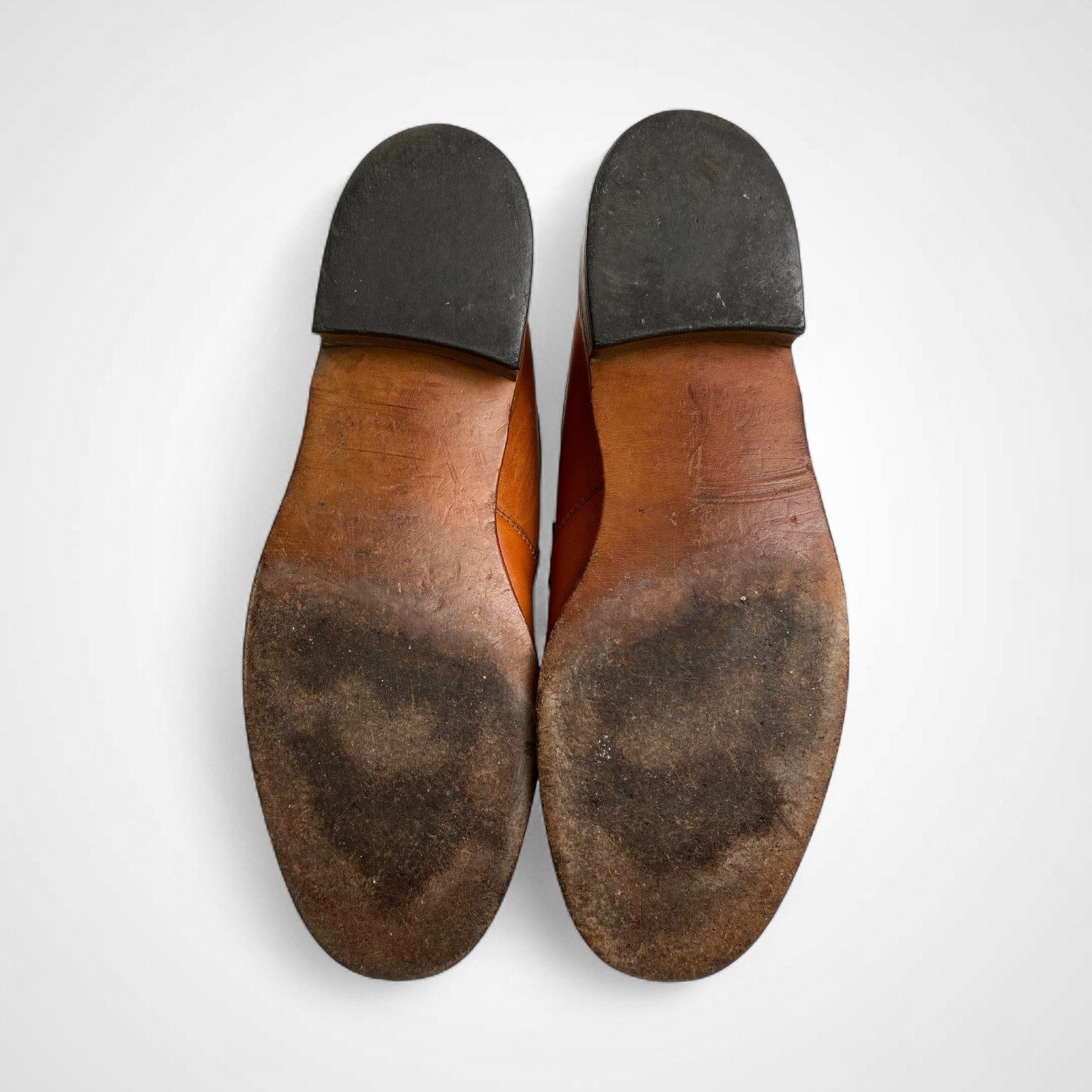 HANOVER ハノーバー / ヴィンテージ レザーローファー イントレチャート 6-70年代 USA製 SIZE:8 1/2