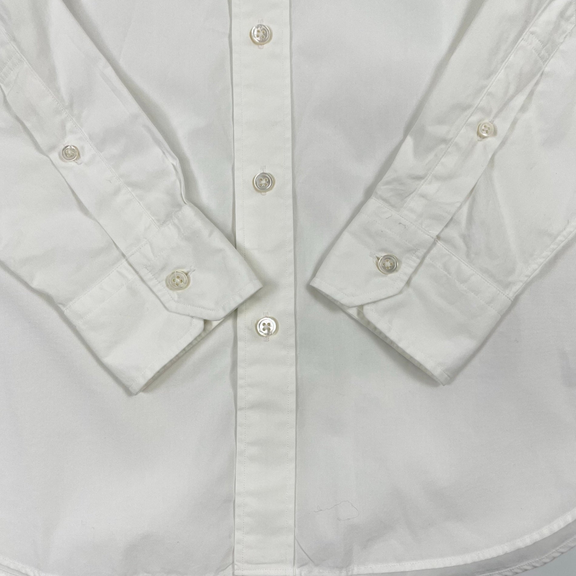 TOMORROWLAND / ブリティッシュポプリン セミワイドカラーシャツ 参考定価：18,000程度 SIZE：M