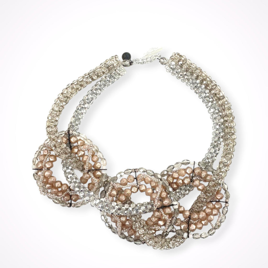 GIORGIO ARMANI / ビジューネックレス・イヤリングセット 参考定価：220,000程度
