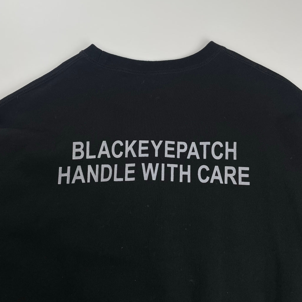 BLACK EYE PATCH ブラックアイパッチ / HANDLE WITH CARE CREW SWEAT LHP限定 極美品 SIZE:L
