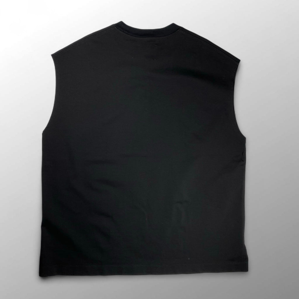 MAISON SPECIAL メゾンスぺシャル / スマッシングポンチプライムプルオーバーノースリーブ ブラック SIZE：01(L程度)