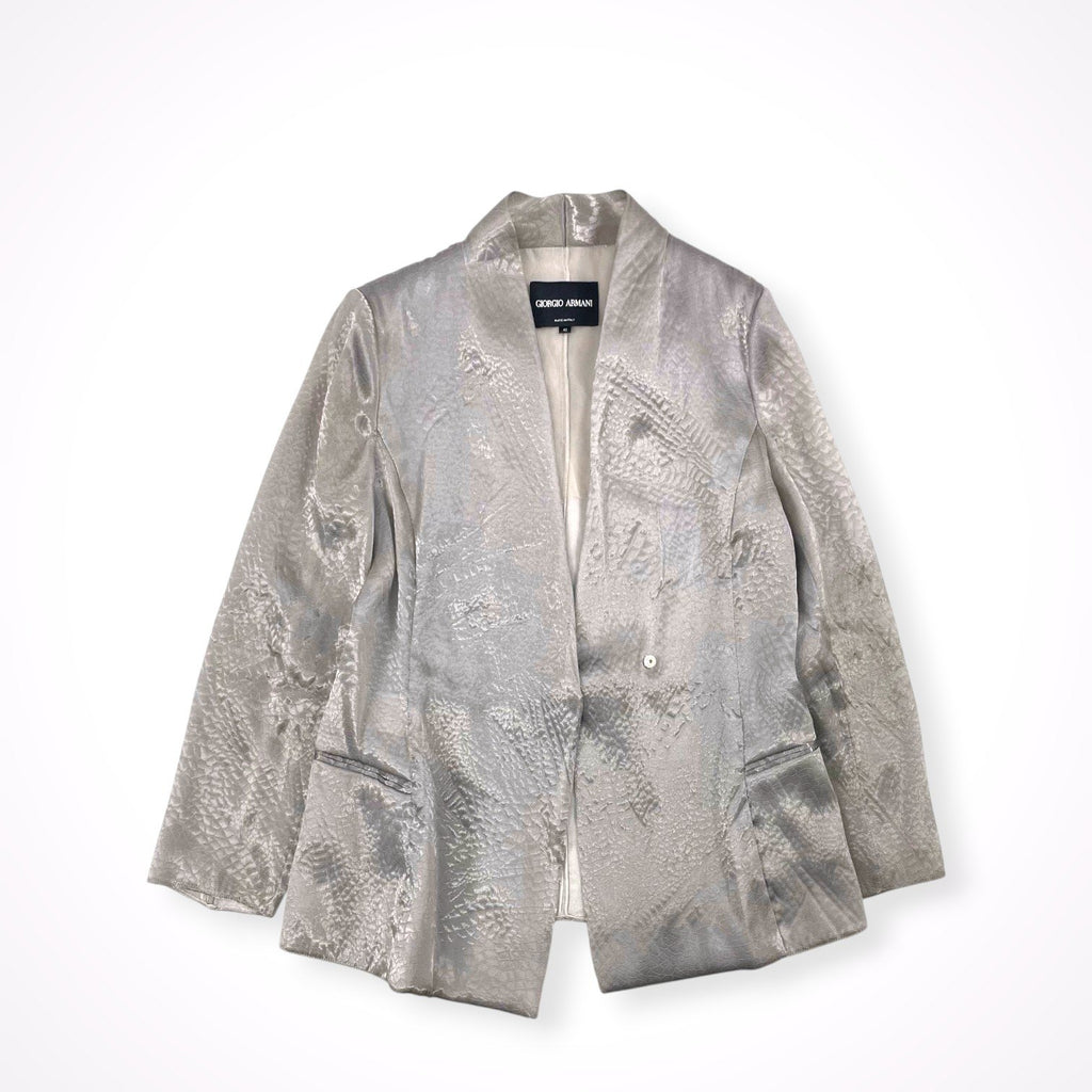 GIORGIO ARMANI / シルクMIX オーガンジーダブルジャケット 参考定価：250,000程度 SIZE:40