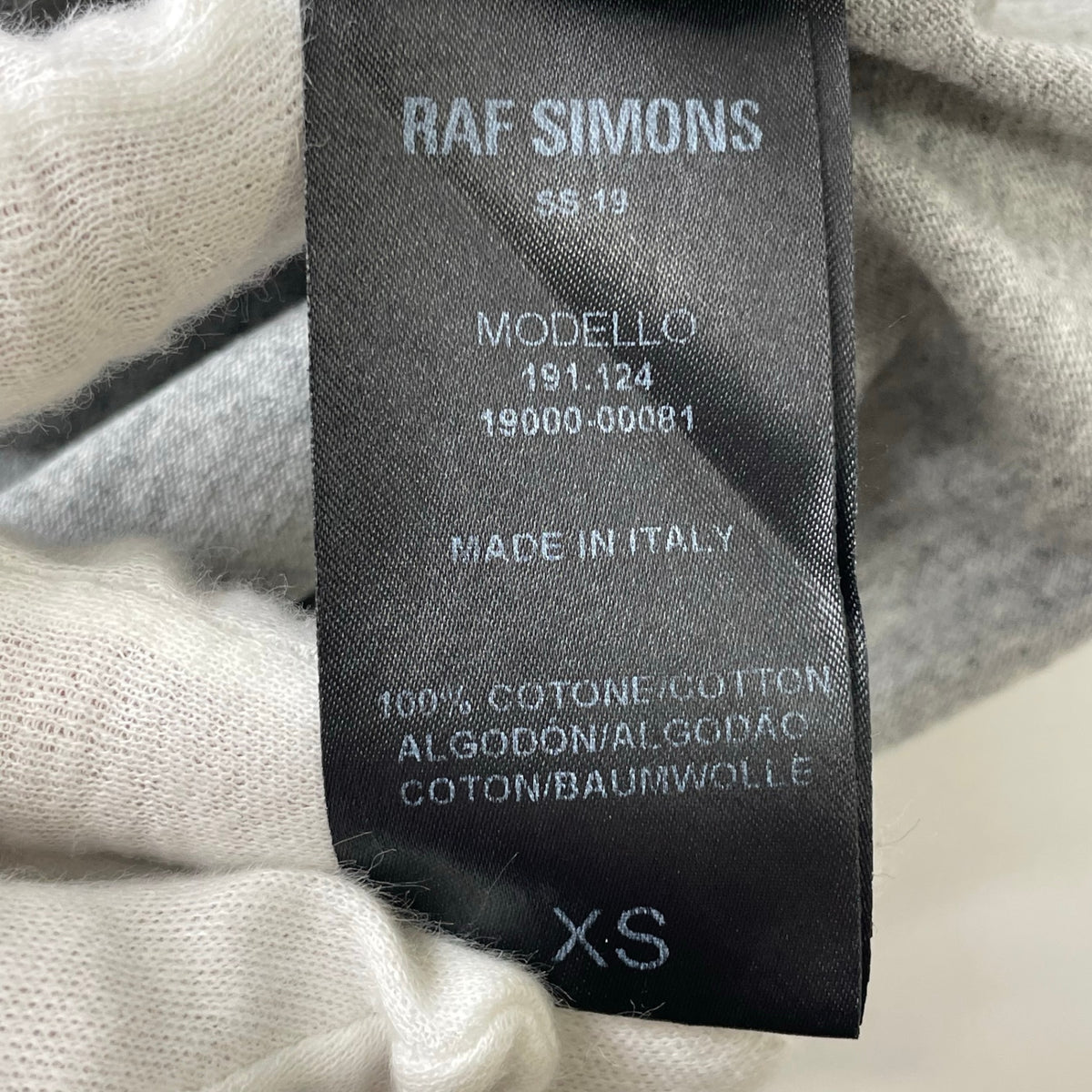 RAF SIMONS / 19SS Pierced Mouth Tee SIZE:XS(L程度)