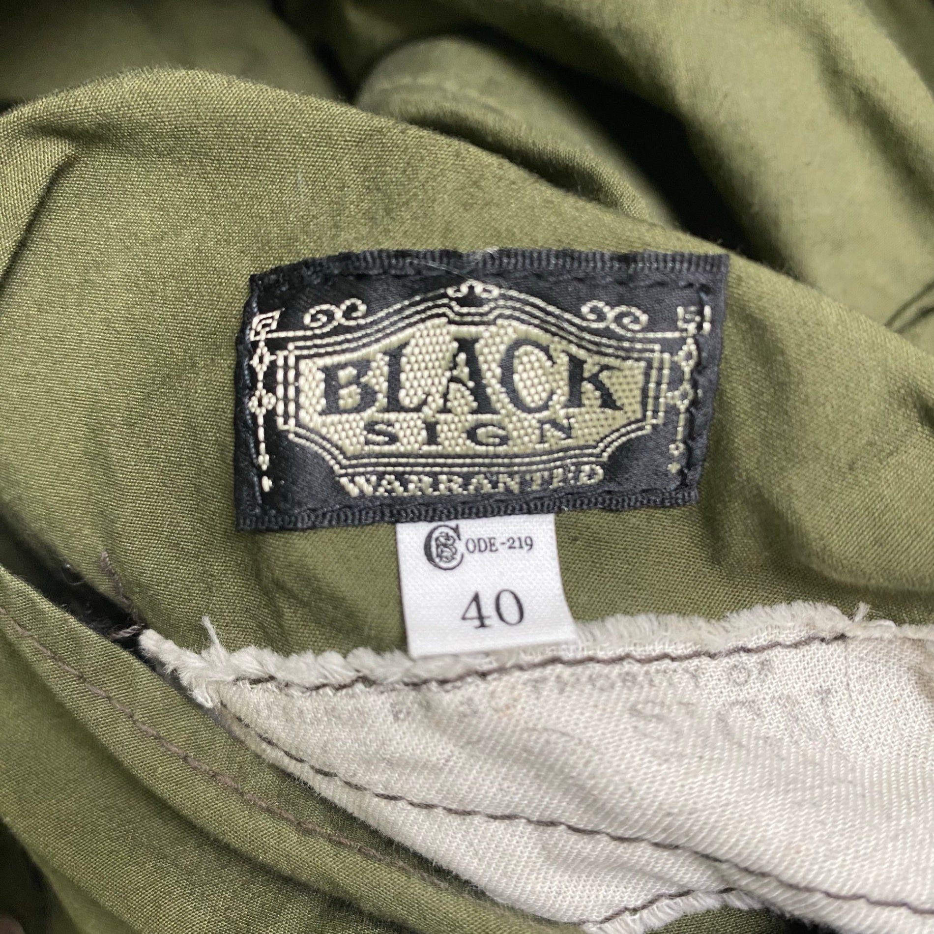 BLACK SIGN ブラックサイン / リバーシブルハンティングベスト ピケ 参考定価：30,000程度 SIZE:40(L程度)