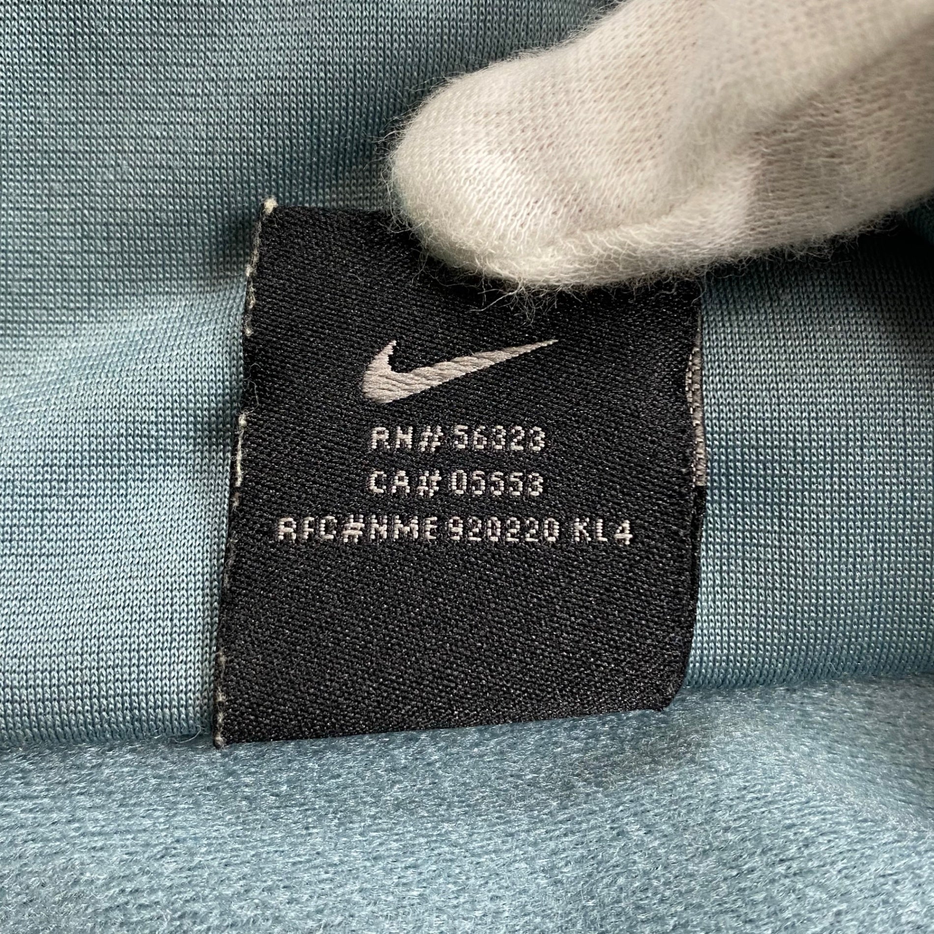 00's初頭 NIKE ナイキ / スモールスウォッシュ トラックジャケット グレー×ブラック SIZE:XL