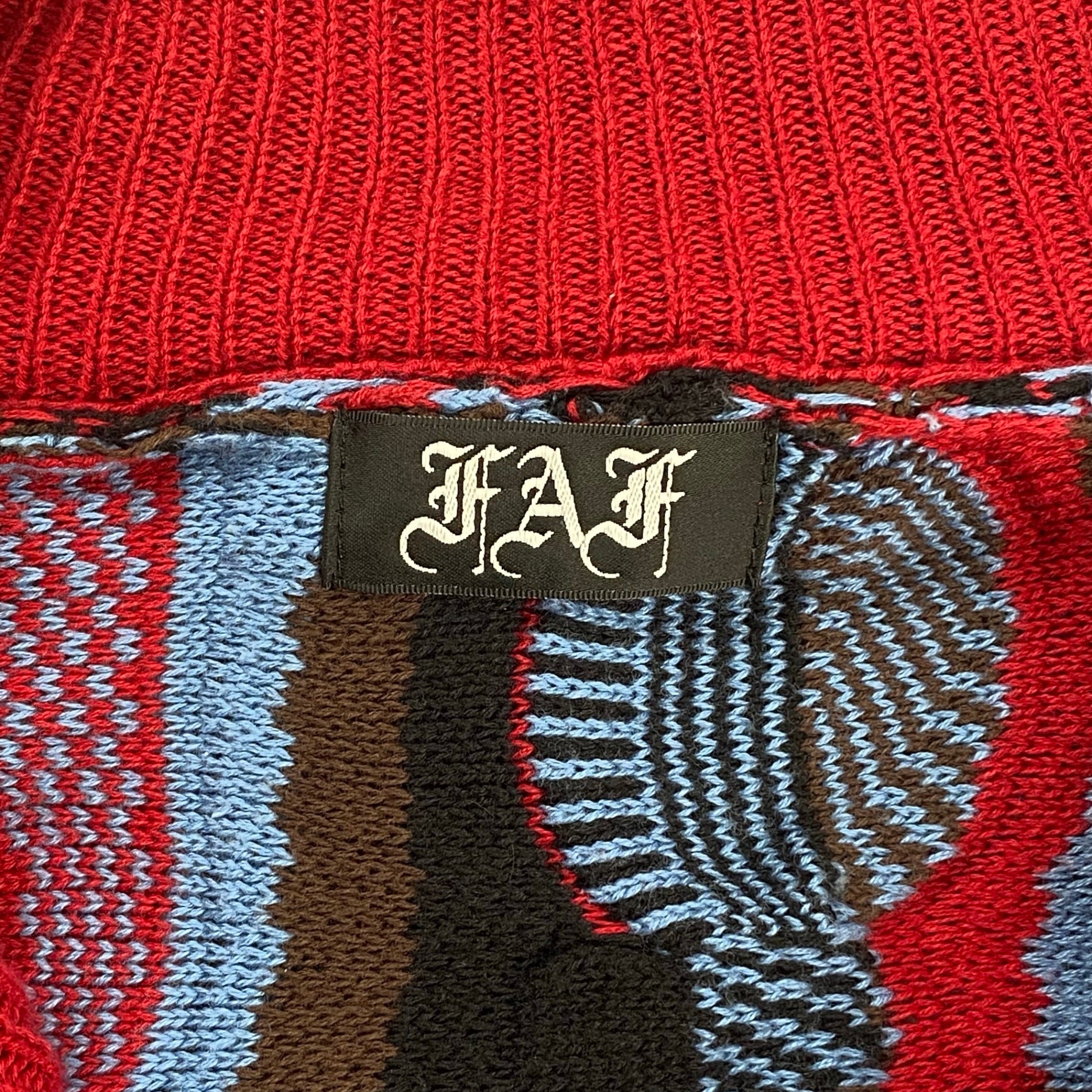 FAF (fake ass flowers) エフエーエフ / 3D Drivers Knit ドライバーズニット 参考定価：40,000+tax SIZE：2(One Size)