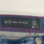 ARMANI EXCHANGE アルマーニエクスチェンジ / ダメージ加工デニムパンツ 参考定価：30,000程度 SIZE:29