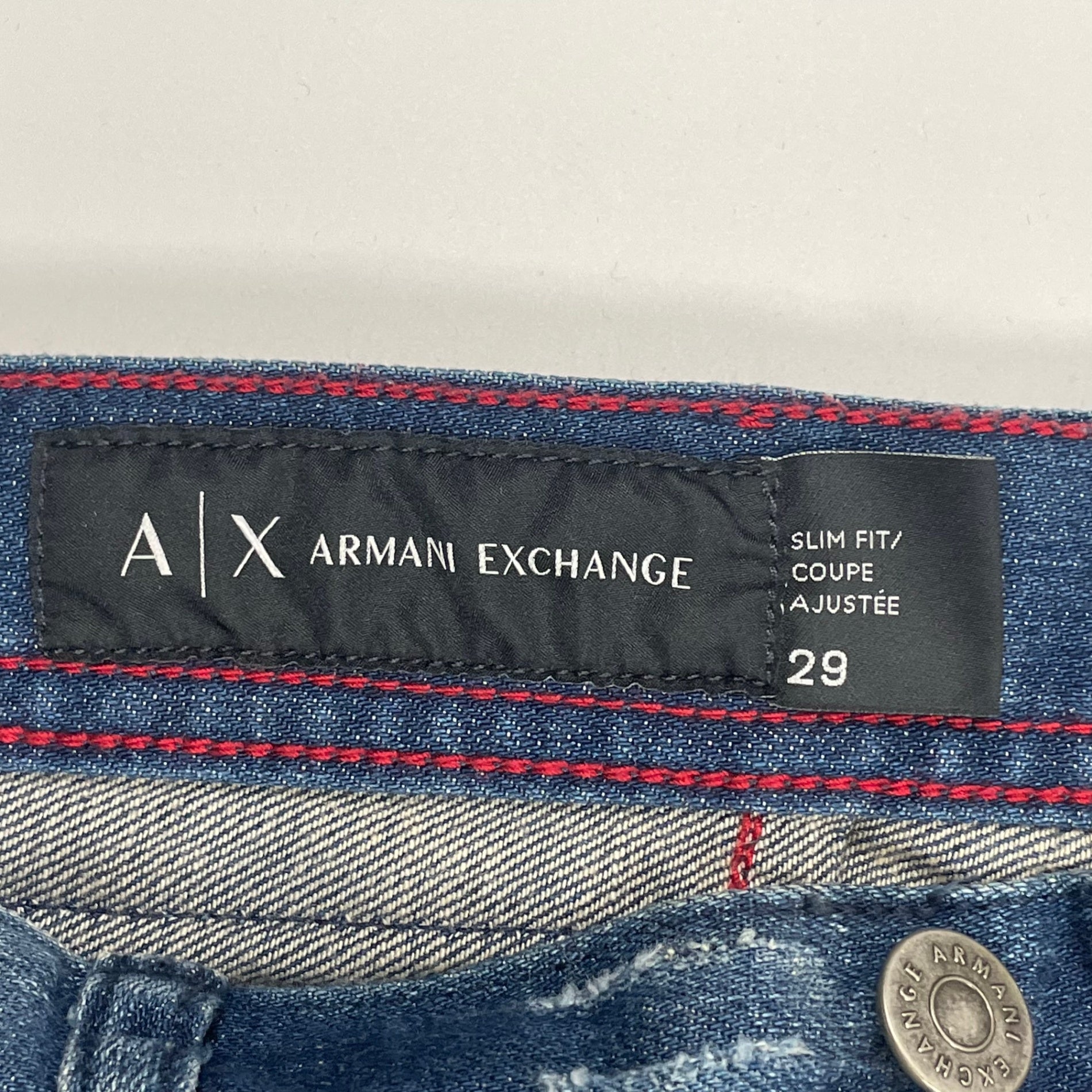 ARMANI EXCHANGE アルマーニエクスチェンジ / ダメージ加工デニムパンツ 参考定価：30,000程度 SIZE:29