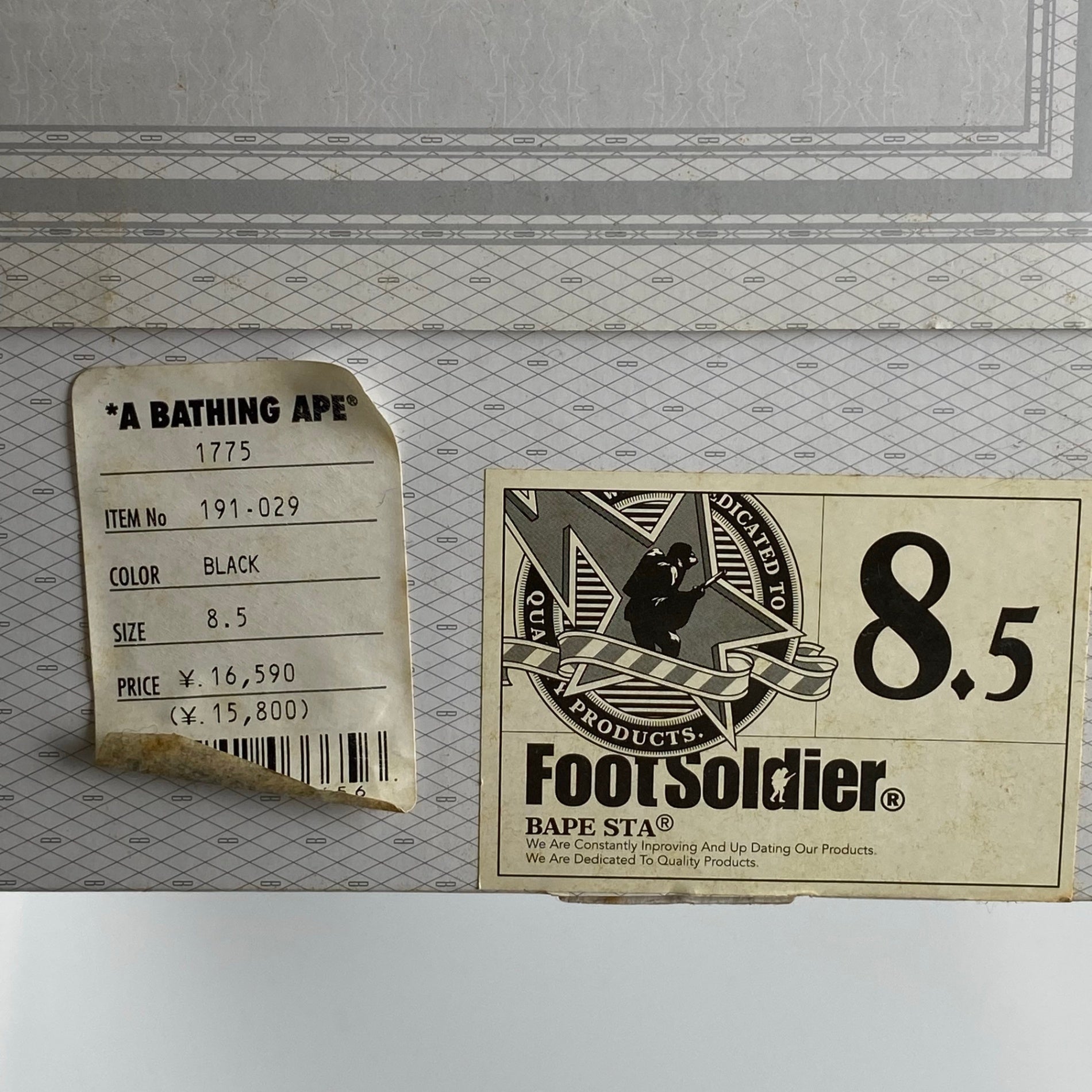 【最初期 デッド】A BATHING PAPE ア ベイシング エイプ BAPE STA / SKULL STA スカルスタ 2010年9月製造 SIZE:8.5