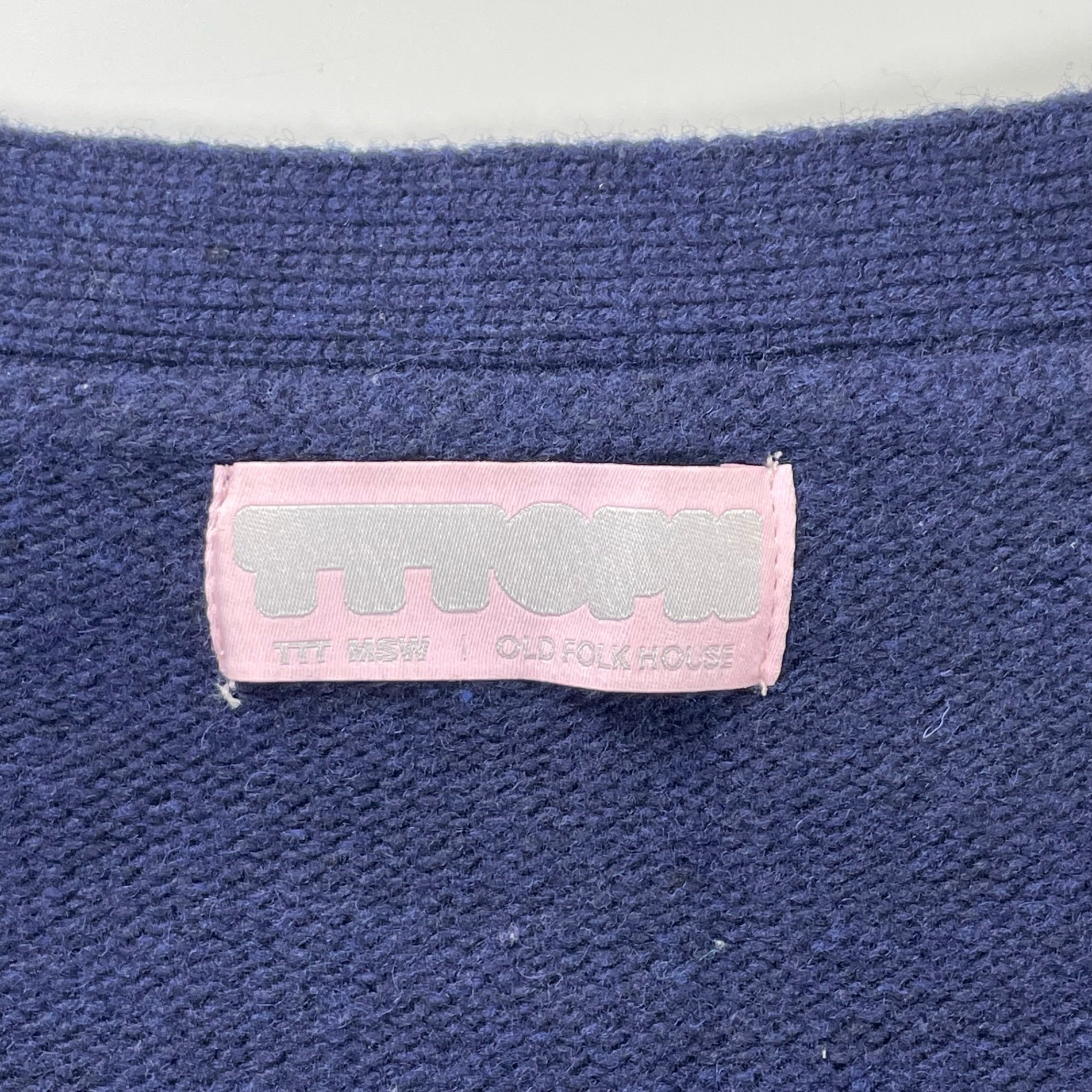 TTT MSW × OLD FOLK HOUSE ティーモダンストリートウェア オールドフォークハウス / スタッズニットカーディガン 参考定価：24,000+tax SIZE:M