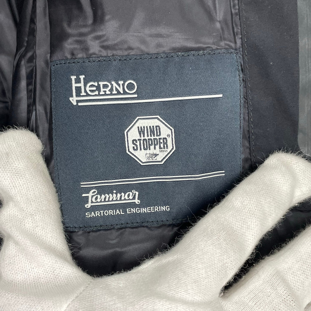 HERNO LAMINAR ヘルノ ラミナーシリーズ / 2WAYダウンコート ブラック 参考定価：150,000程度 SIZE:42