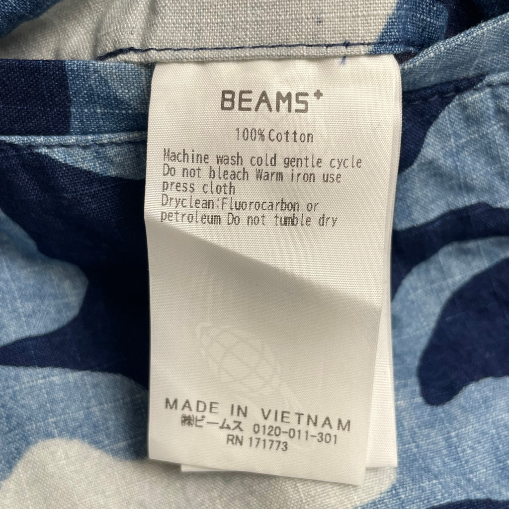 BEAMS PLUS ビームスプラス / Mil 6POCKET 迷彩カーゴパンツ リップストップ インディゴ タグ付 参考定価：32,000+tax SIZE:L