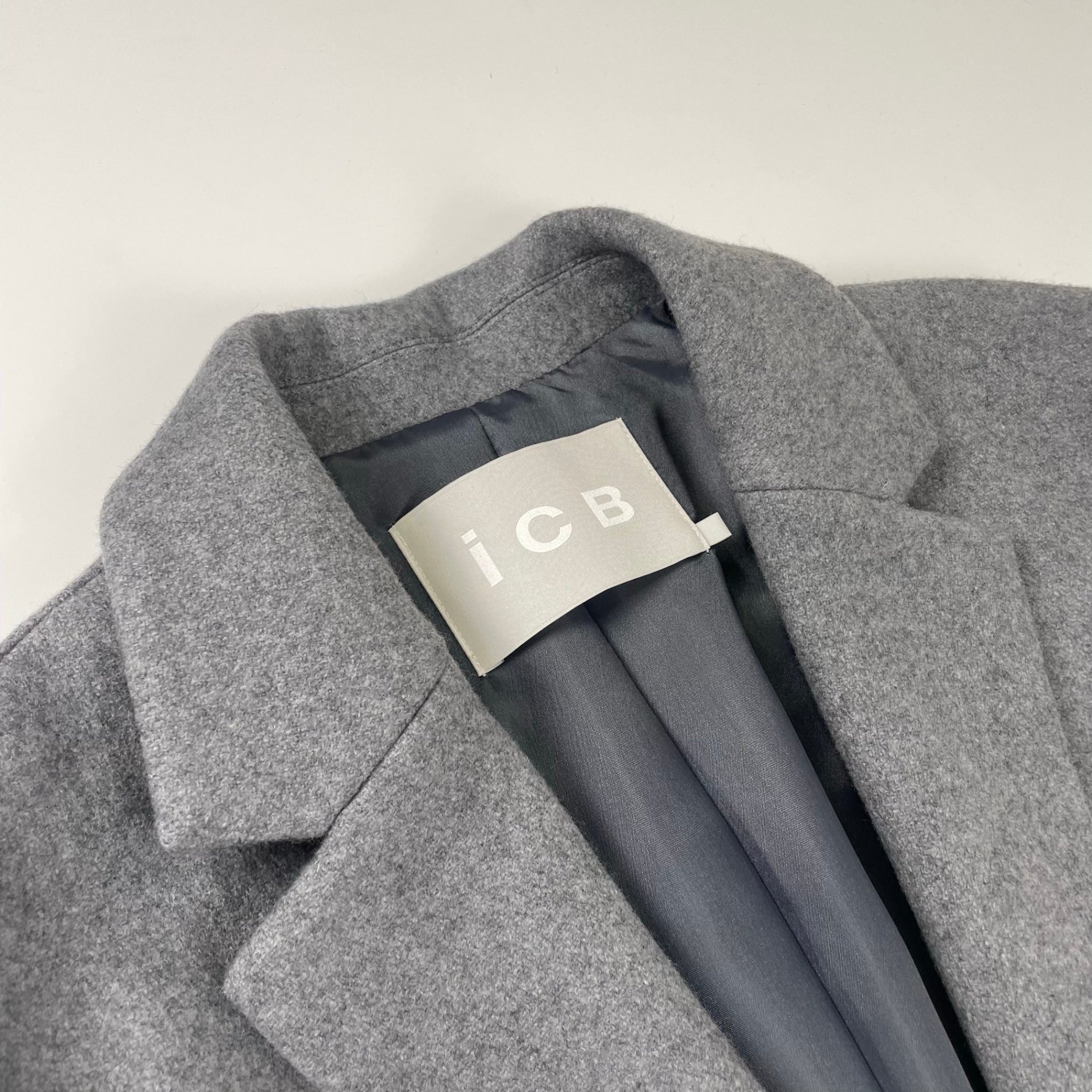 iCB アイシービー / ウールライトメルトンチェスターコート グレー 参考定価：52,000+tax SIZE:00