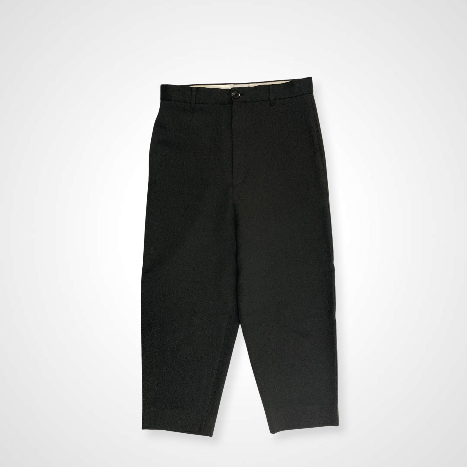 H BEAUTY＆YOUTH エイチ ビューティーアンドユース / 梳毛ギャバジン8.5分丈ワイドパンツ 参考定価：26,000+tax SIZE:M