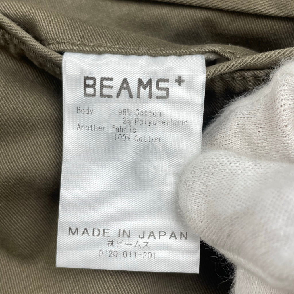 【BEAMS100名品】 BEAMS PLUS ビームスプラス / 2プリーツ チノ トラウザーズ カーキ 参考定価：12,000+tax SIZE：M