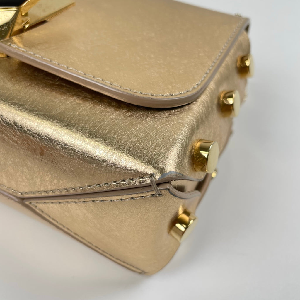 JIMMY CHOO ジミーチュウ / LOCKETT PETITE チェーンショルダーバッグ ギャランティー付 参考定価：200,000程度