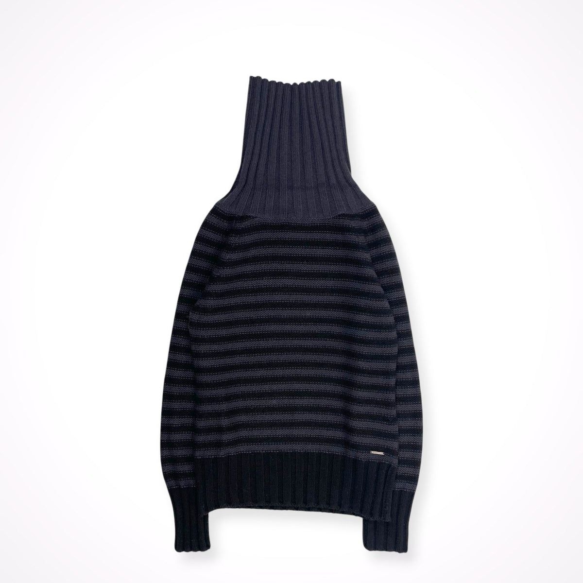 ARMANI JEANS / ボーダータートルネックニット 参考定価：50,000程度 SIZE:M