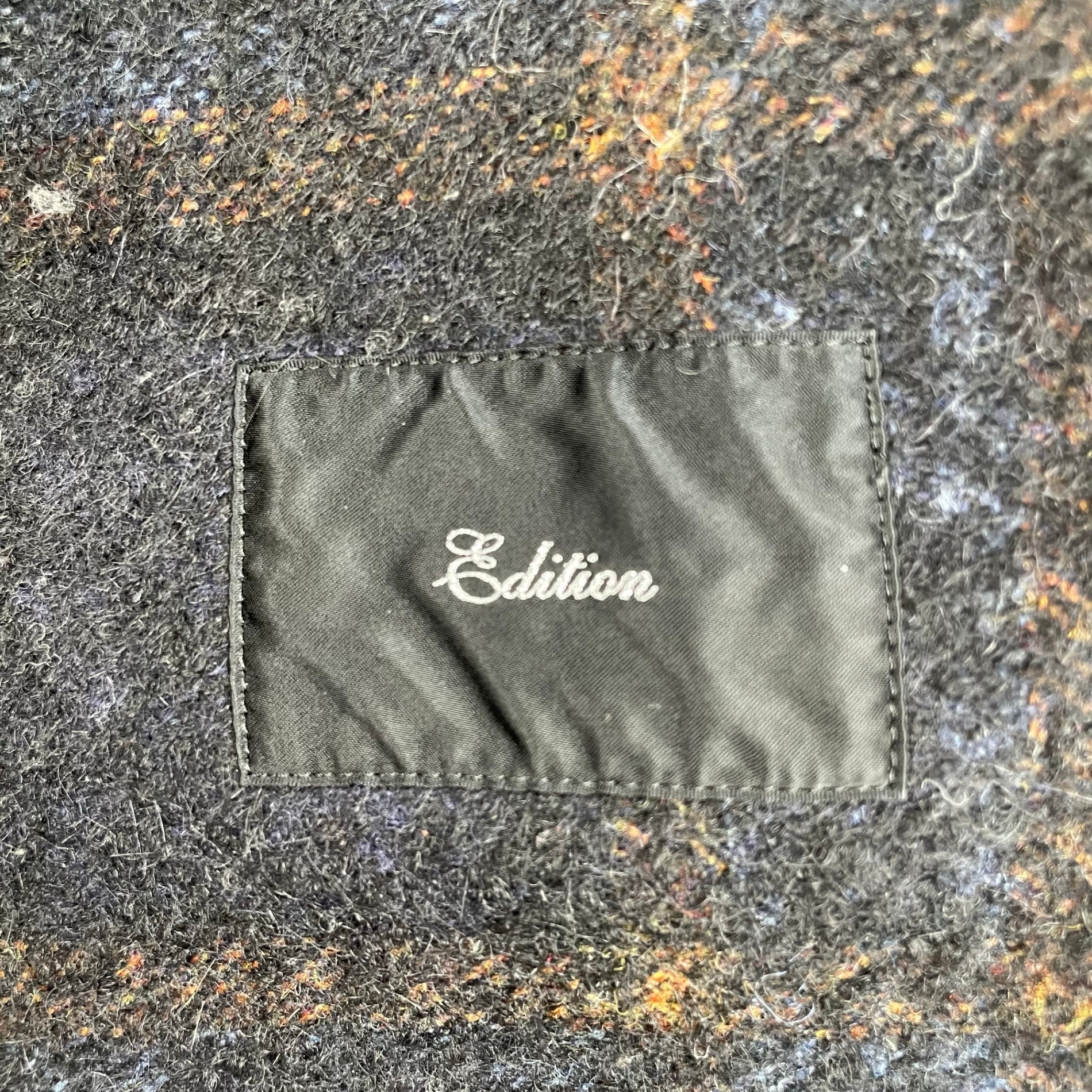 Edition エディション / 縮絨 チェック柄コート 参考定価：60,000程度 SIZE:1