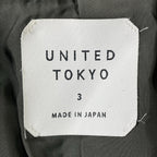 UNITED TOKYO / super110s ダブルフェイスステンカラーコート 参考定価：27,600+tax SIZE:3