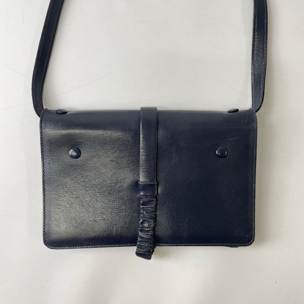CELINE / ヴィンテージ トリオワンショルダーバッグ ダークネイビー