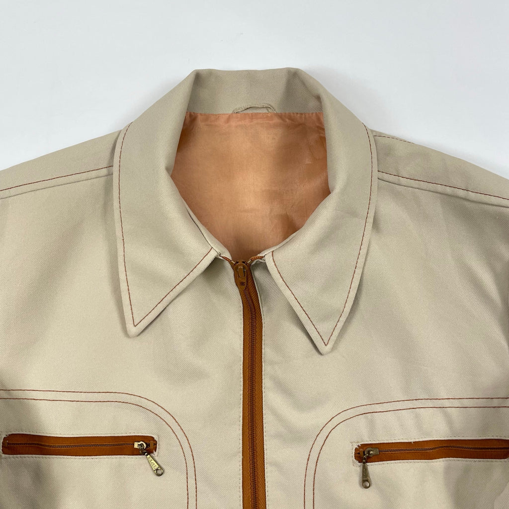 VINTAGE / 70s ウエスタンツイルジャケット 涙TALON SIZE:L程度