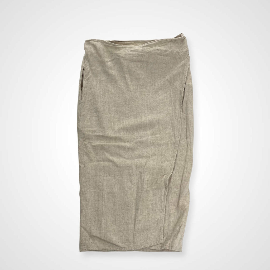 at dawn アットドーン / リネンラップスカート ハワイ 参考定価：25,000程度 SIZE：S