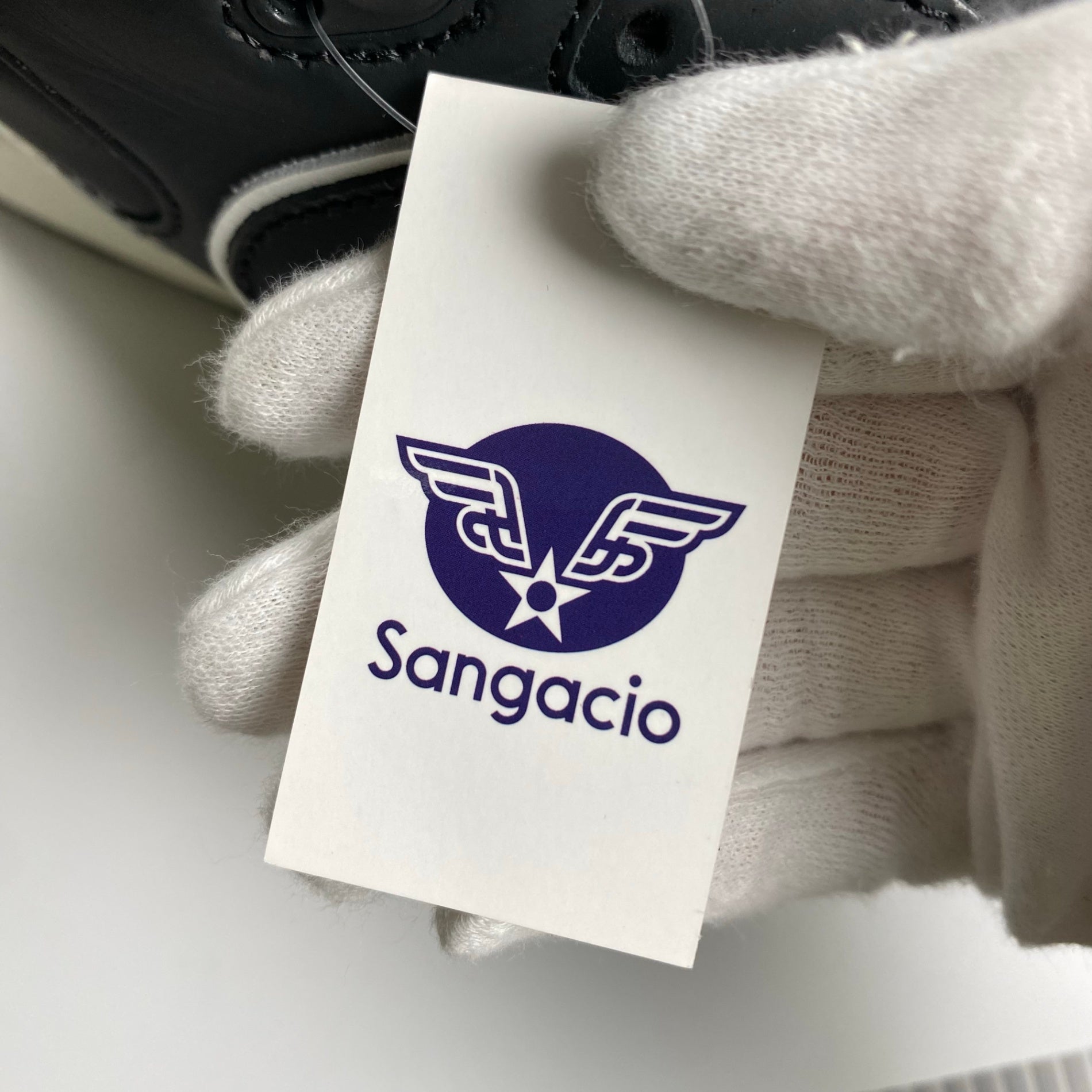 【未使用】 SANGACIO サンガッチョ / Be BLACK STONE オイルドレザー スニーカー 100足限定 参考定価：26,000+tax