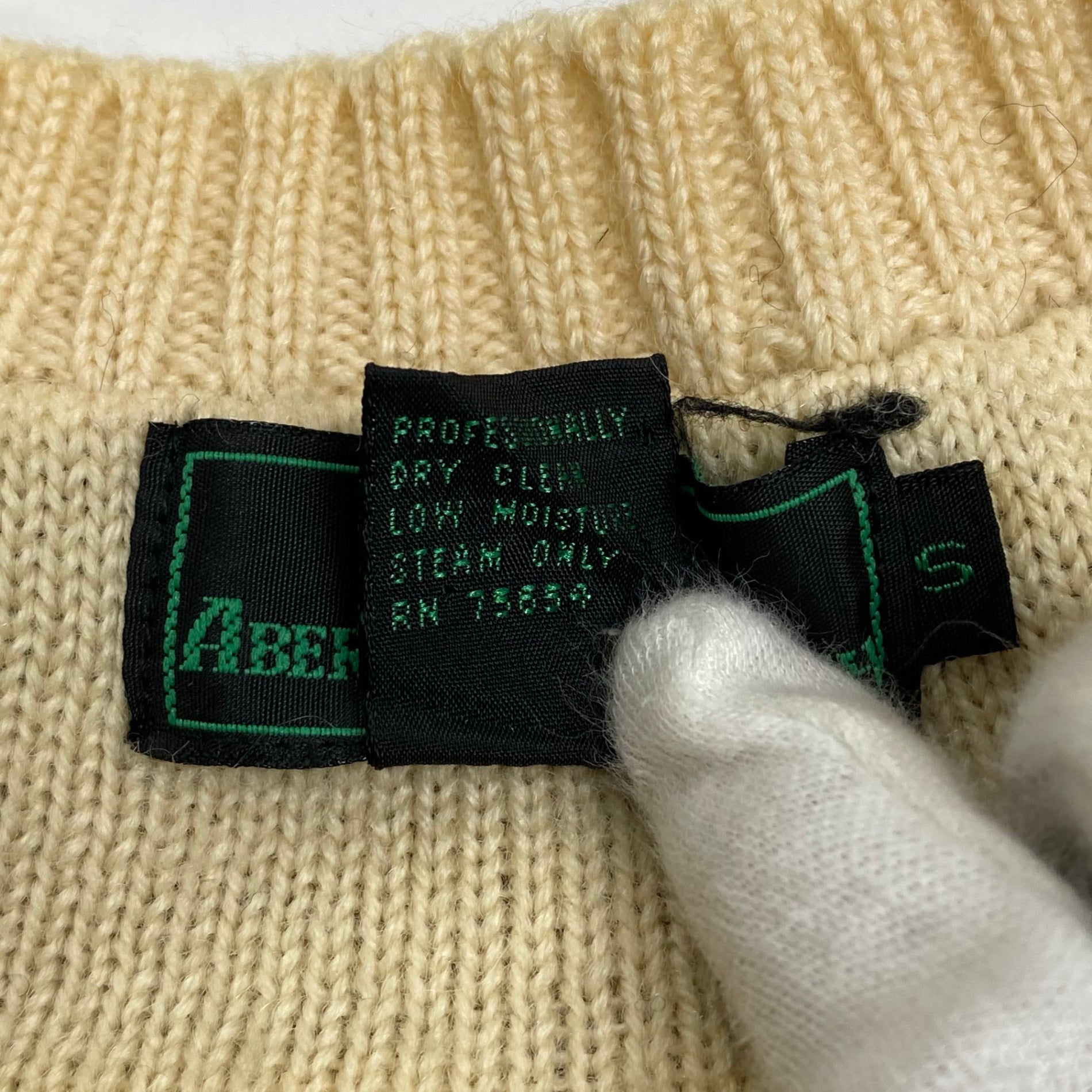 ABERCROMBIE＆FITCH アバクロンビー アンド フィッチ / ヴィンテージ チルデンニット ケーブルニット SIZE:S