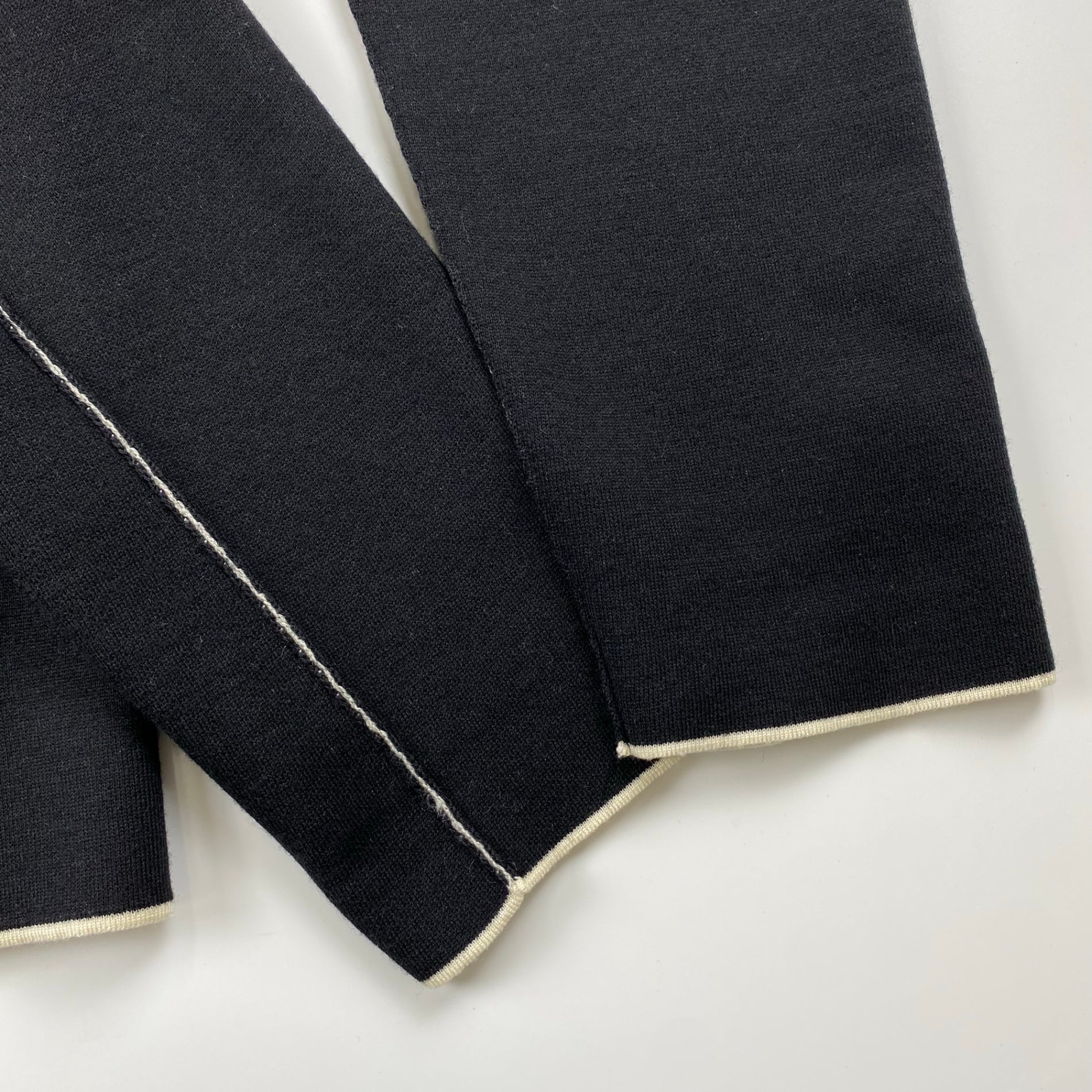 FENDI フェンディ / ニット バイカラー ジャガード ジャケット MADE IN ITALY SIZE:48（L程度）