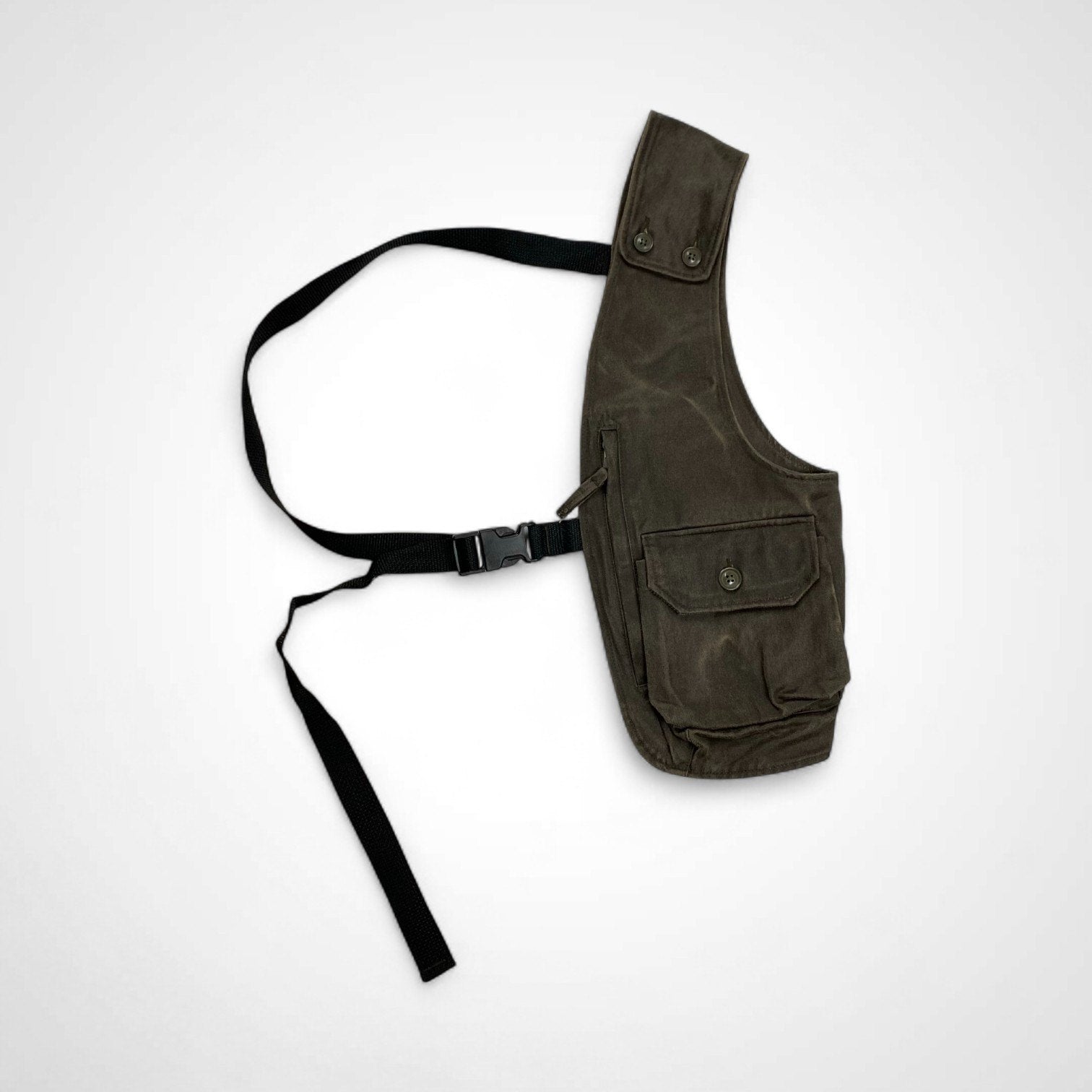 ENGINEERED GARMENTS エンジニアド ガーメンツ / SHOULDER VEST  ショルダーベスト ヴィンテージ加工 USA製 SIZE:FREE