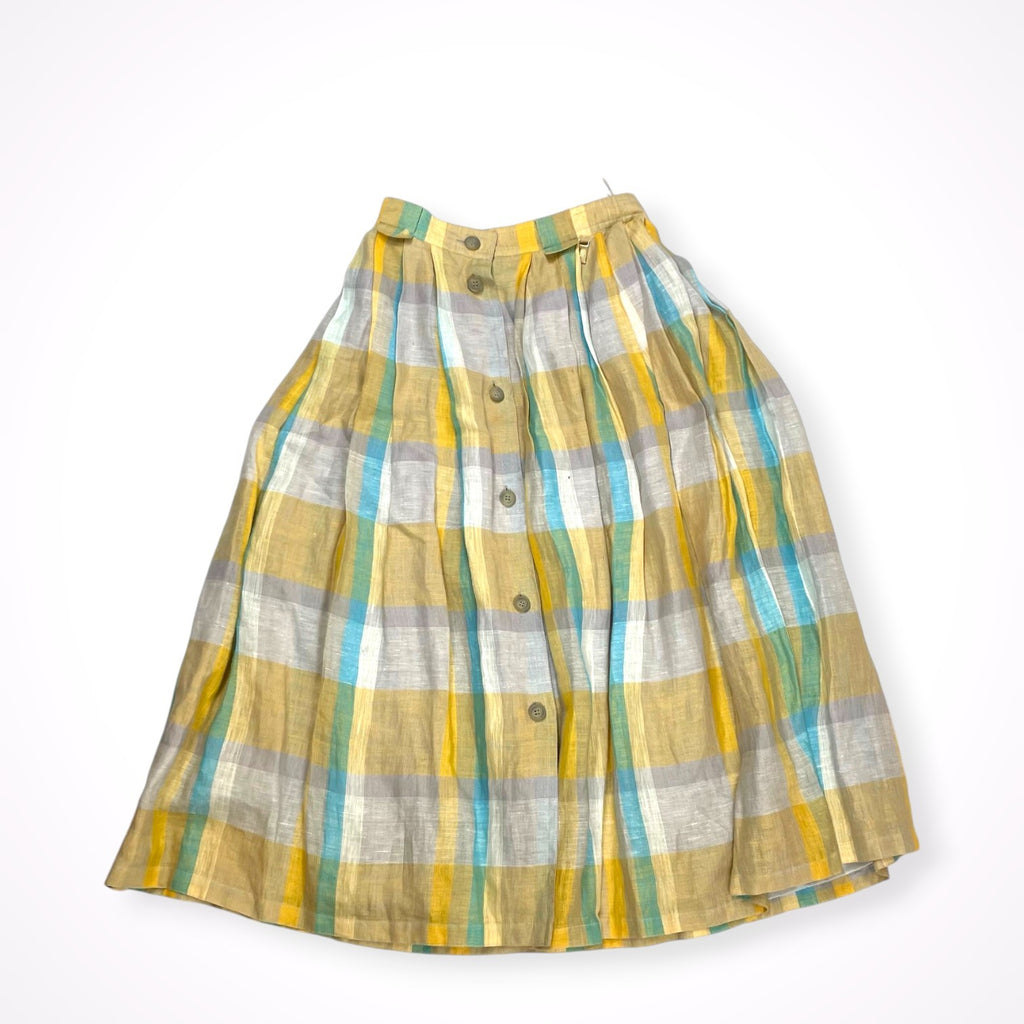 VINTAGE / ユーロヴィンテージ ピュアリネンスカート SIZE:42