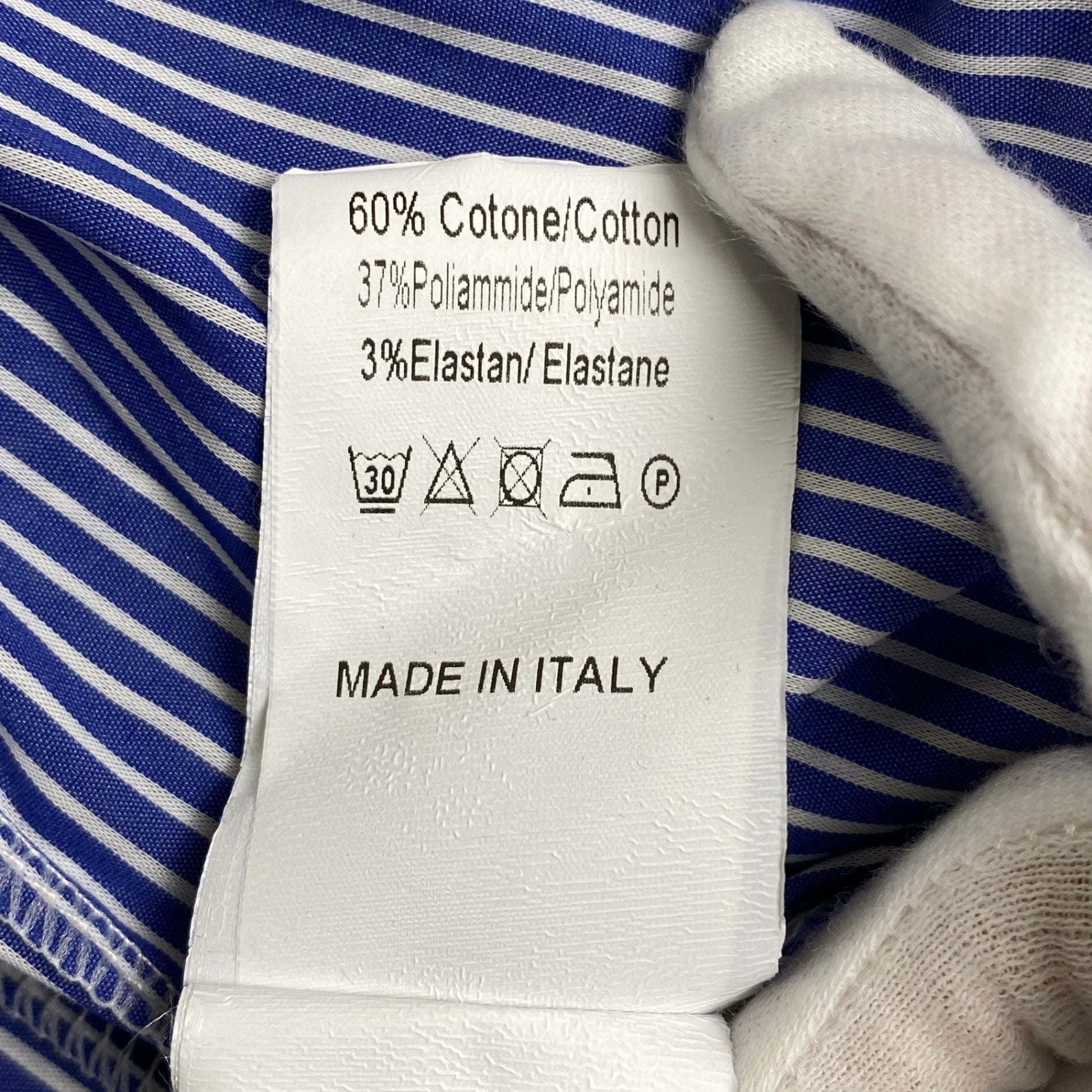 Souvenir スーベニア / 切替ミックスシャツスカート MADE IN ITALY 参考定価：22,000程度 SIZE:FREE
