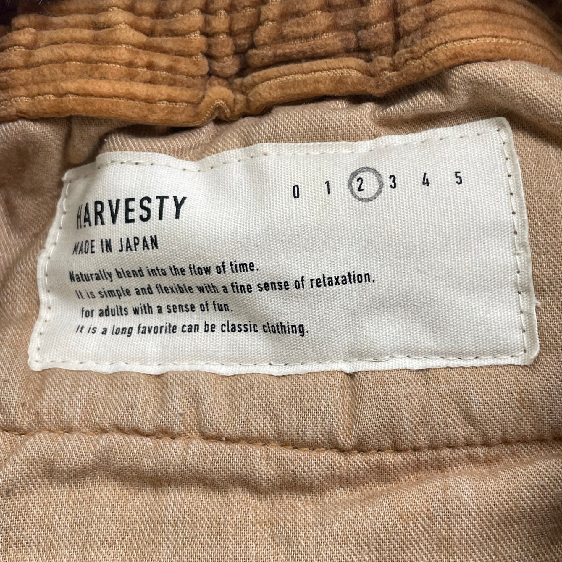 HARVESTY ハーベスティ / コーデュロイサーカスパンツ ブラウン 参考定価：17,800+tax SIZE:2