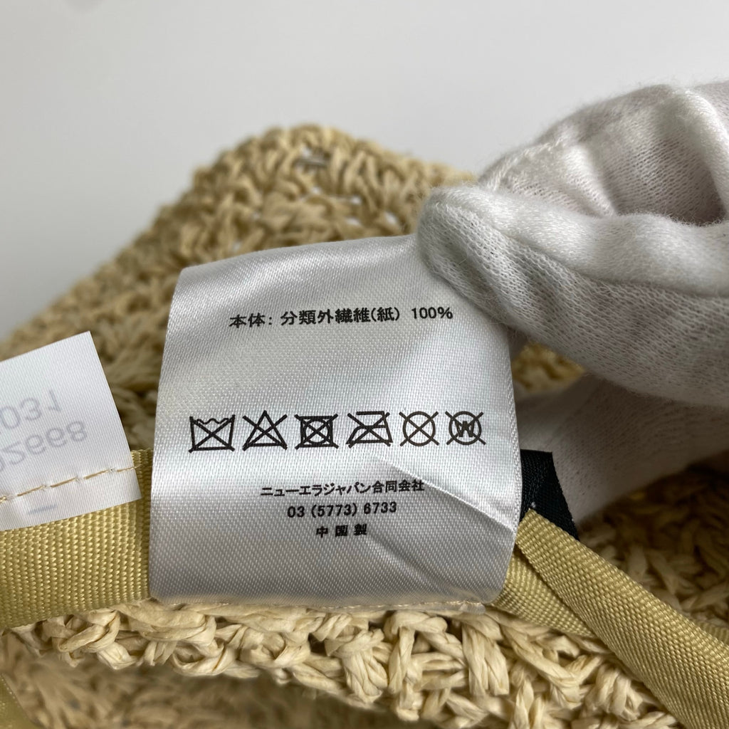 NEW ERA ニューエラ / ADVENTURE WIDE BRIM PAPER HAT ペーパーハット ロゴ付 SIZE：L/XL