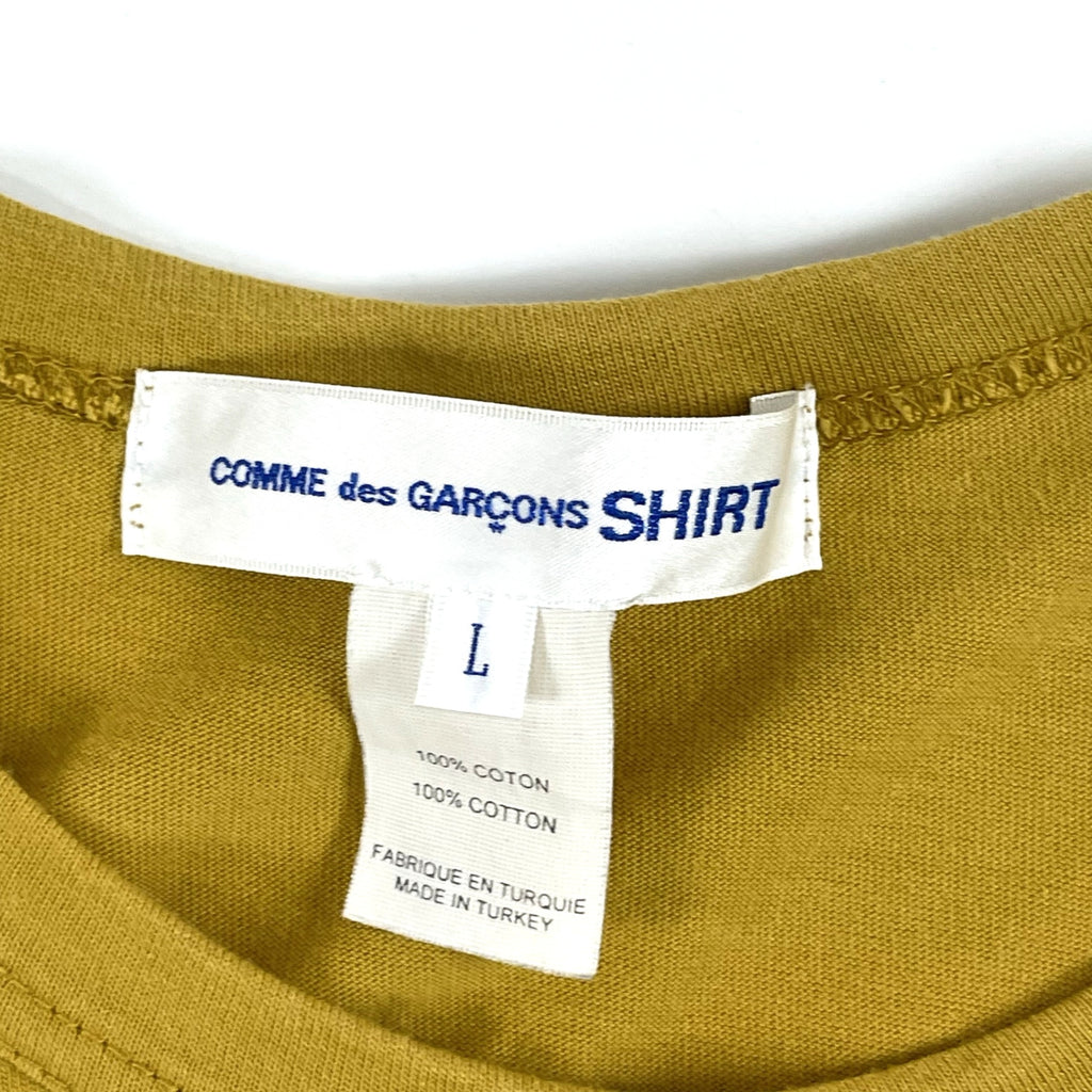 COMME des GARCONS SHIRT / ロゴプリントTシャツ SIZE：L